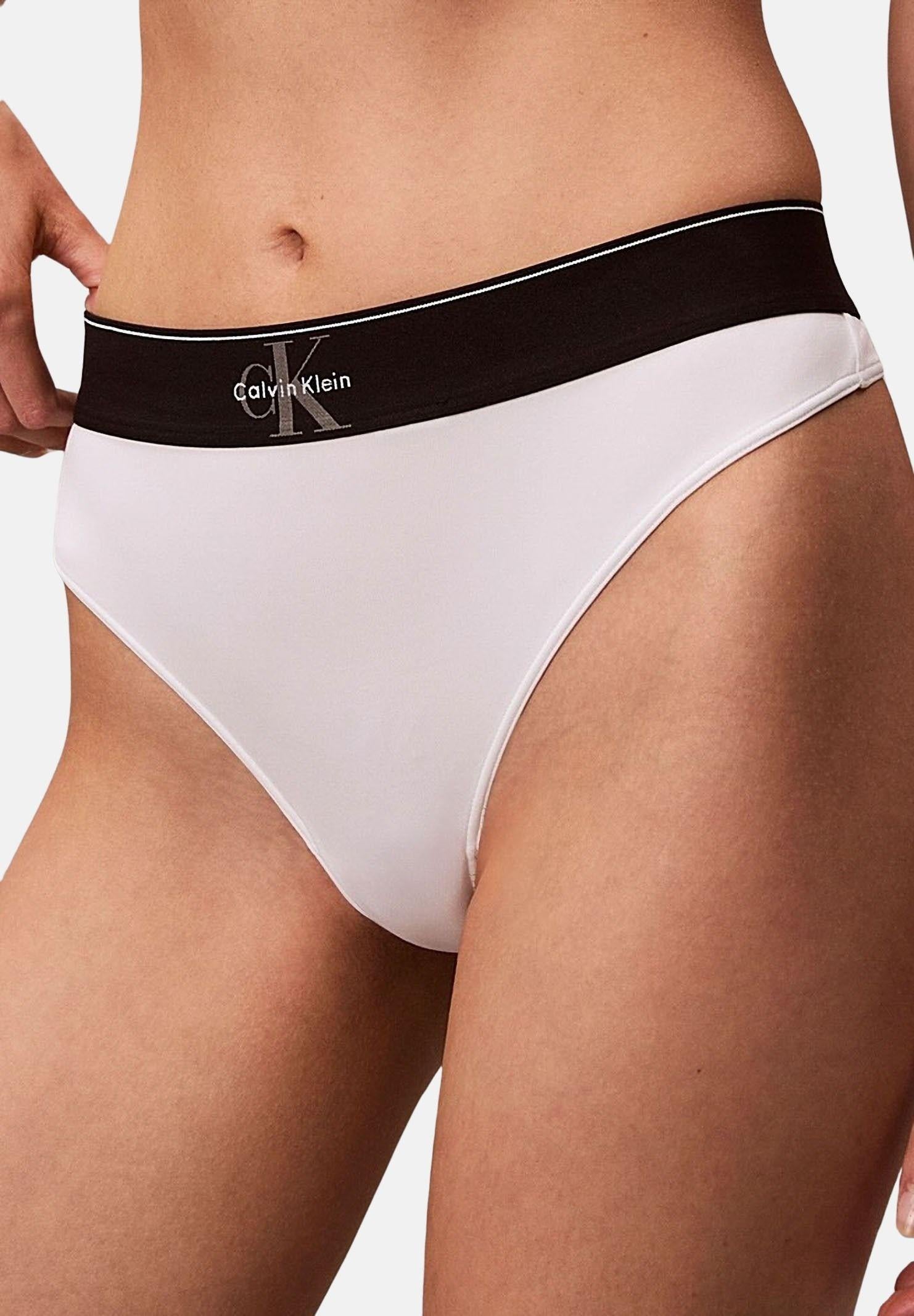 CALVIN KLEIN Perizoma bianco da donna LV00QF8813 100 CALVIN KLEIN