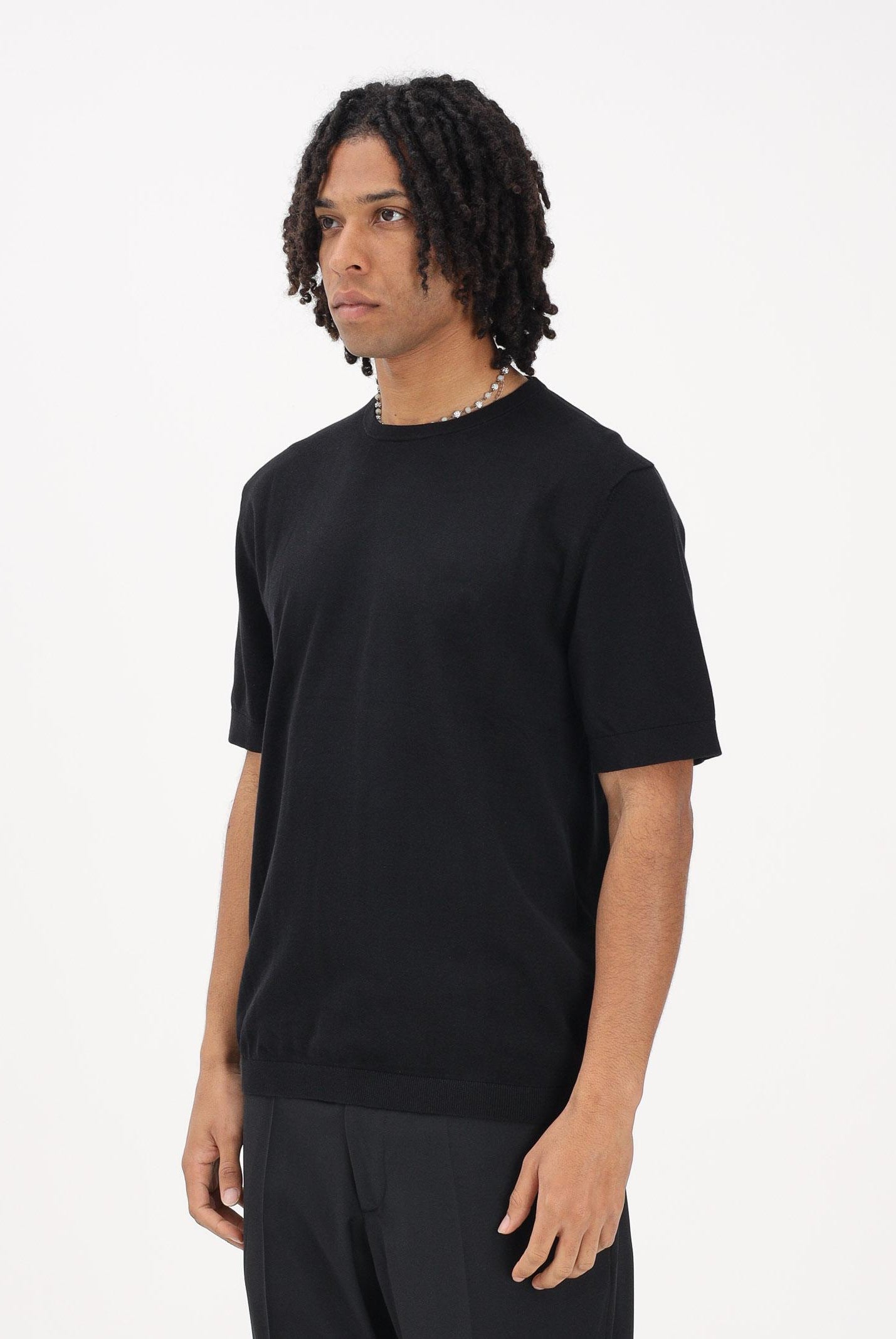 SELECTED HOMME Maglia a manica corta nera da uomo 16099828 BL SELECTED HOMME