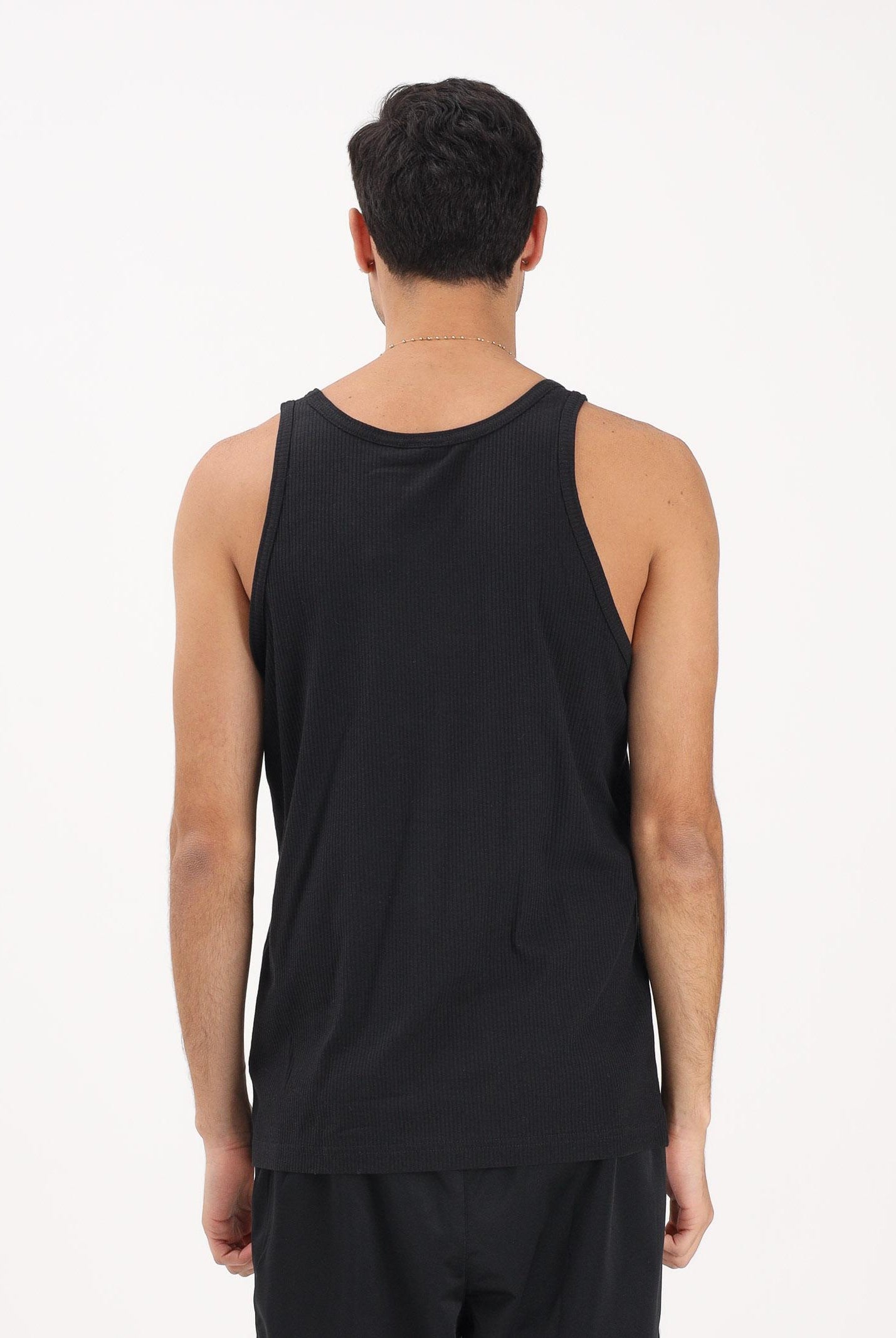 ADIDAS ORIGINALS Canotta Trefoil Essentials nera da uomo KA0648 . ADIDAS ORIGINALS