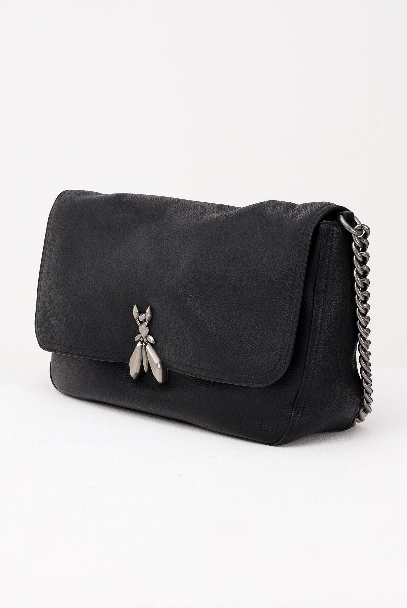 PATRIZIA PEPE Borsa a spalla "ESSENTIAL" Fly nera da donna 8B0280L165 K103 PATRIZIA PEPE