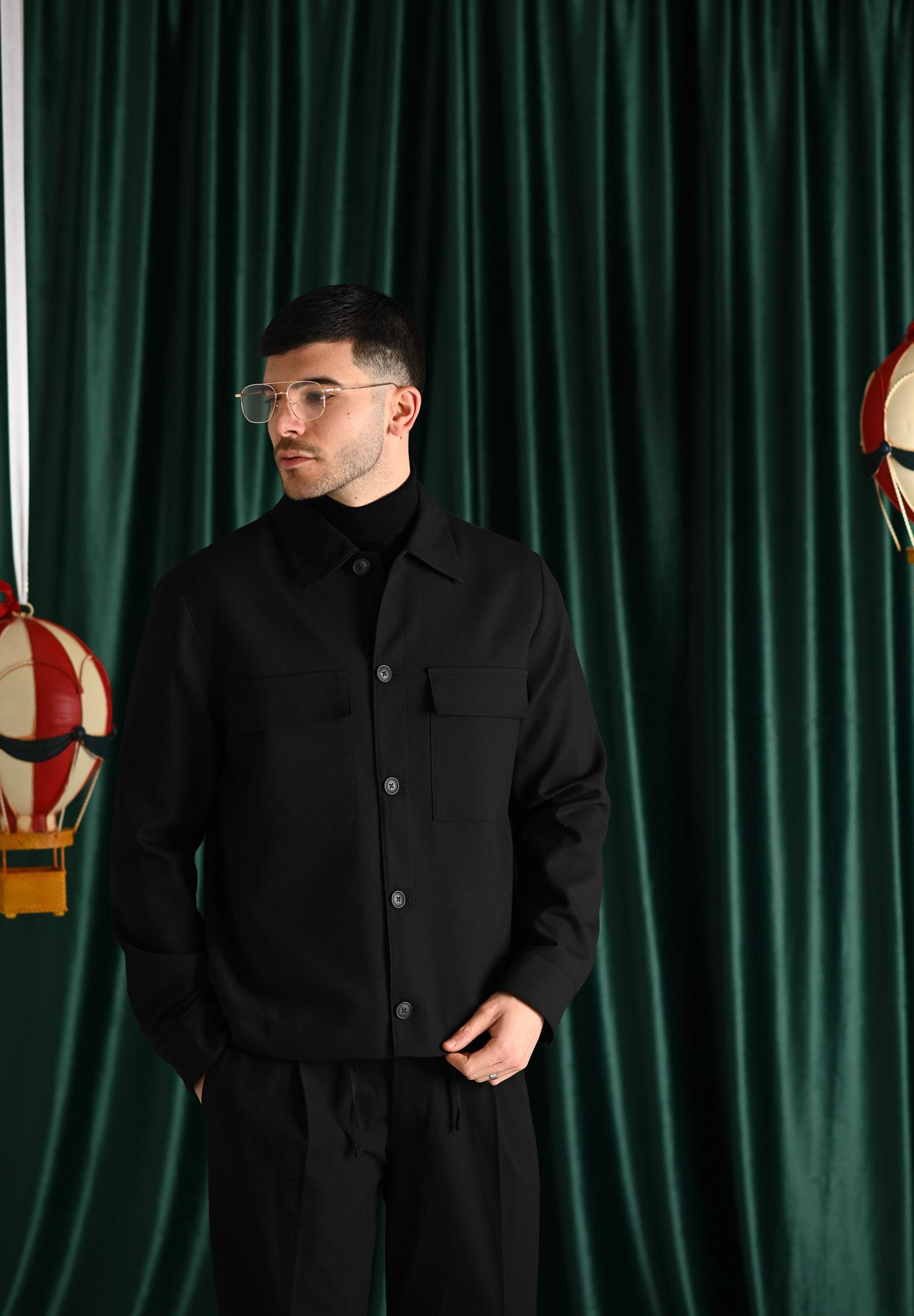 SELECTED HOMME Camicia a manica lunga nera da uomo 16095796 Black SELECTED HOMME