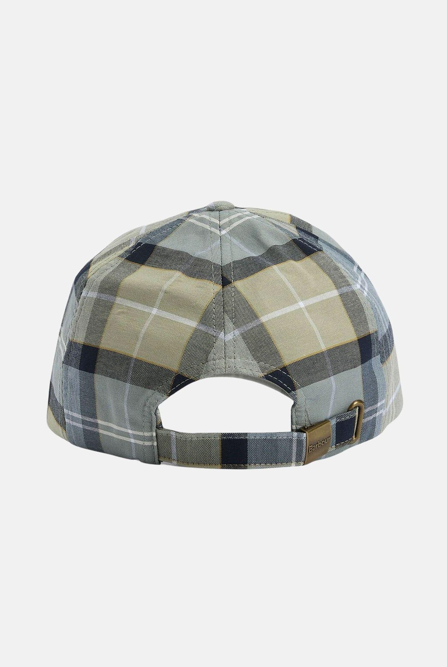 BARBOUR Cappello con visiera Tartan nei toni del verde e celeste per uomo e donna 261-MHA0617 TN37 BARBOUR