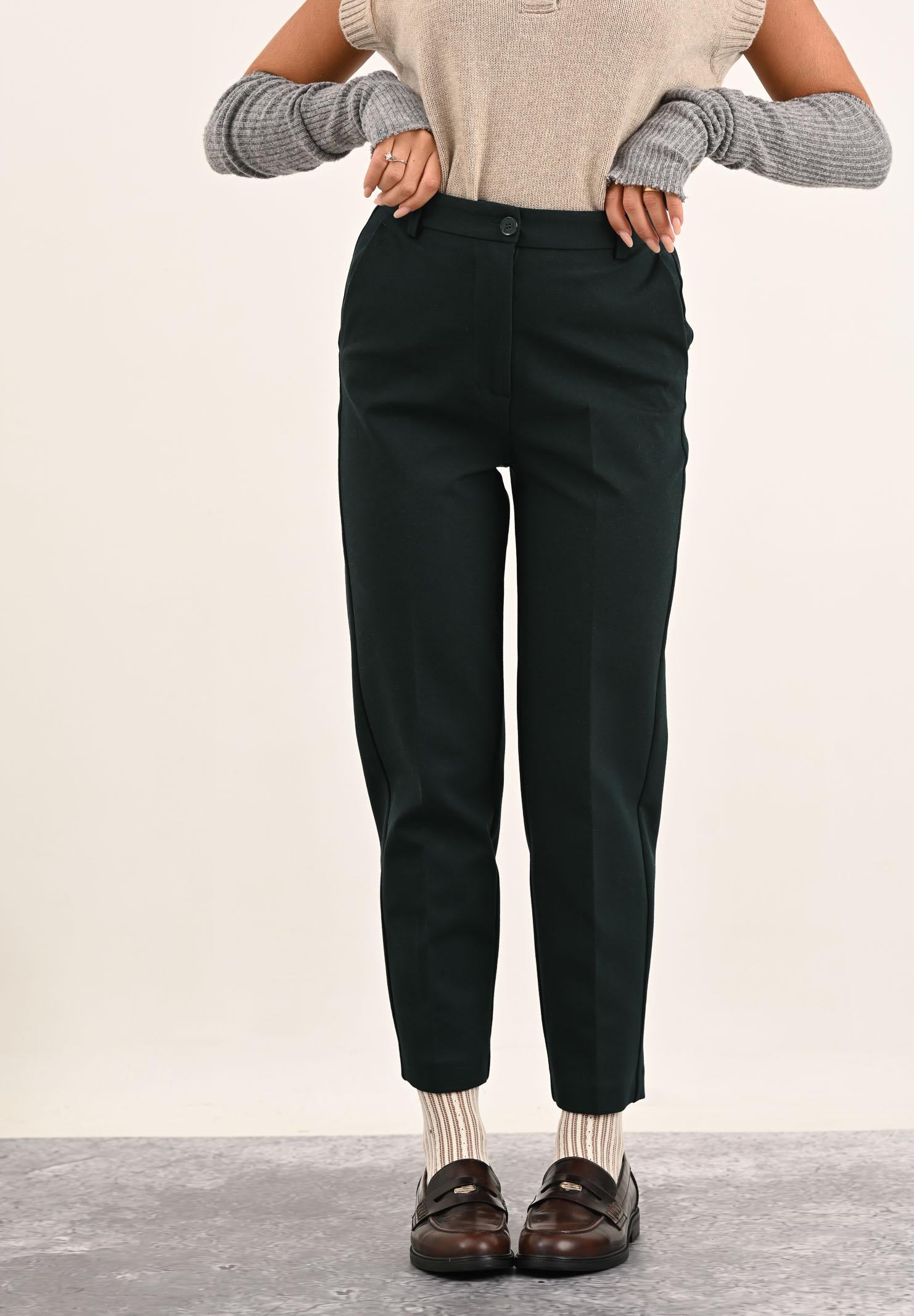 VICOLO Pantalone elegante verde da donna TF0229 FU781 VICOLO