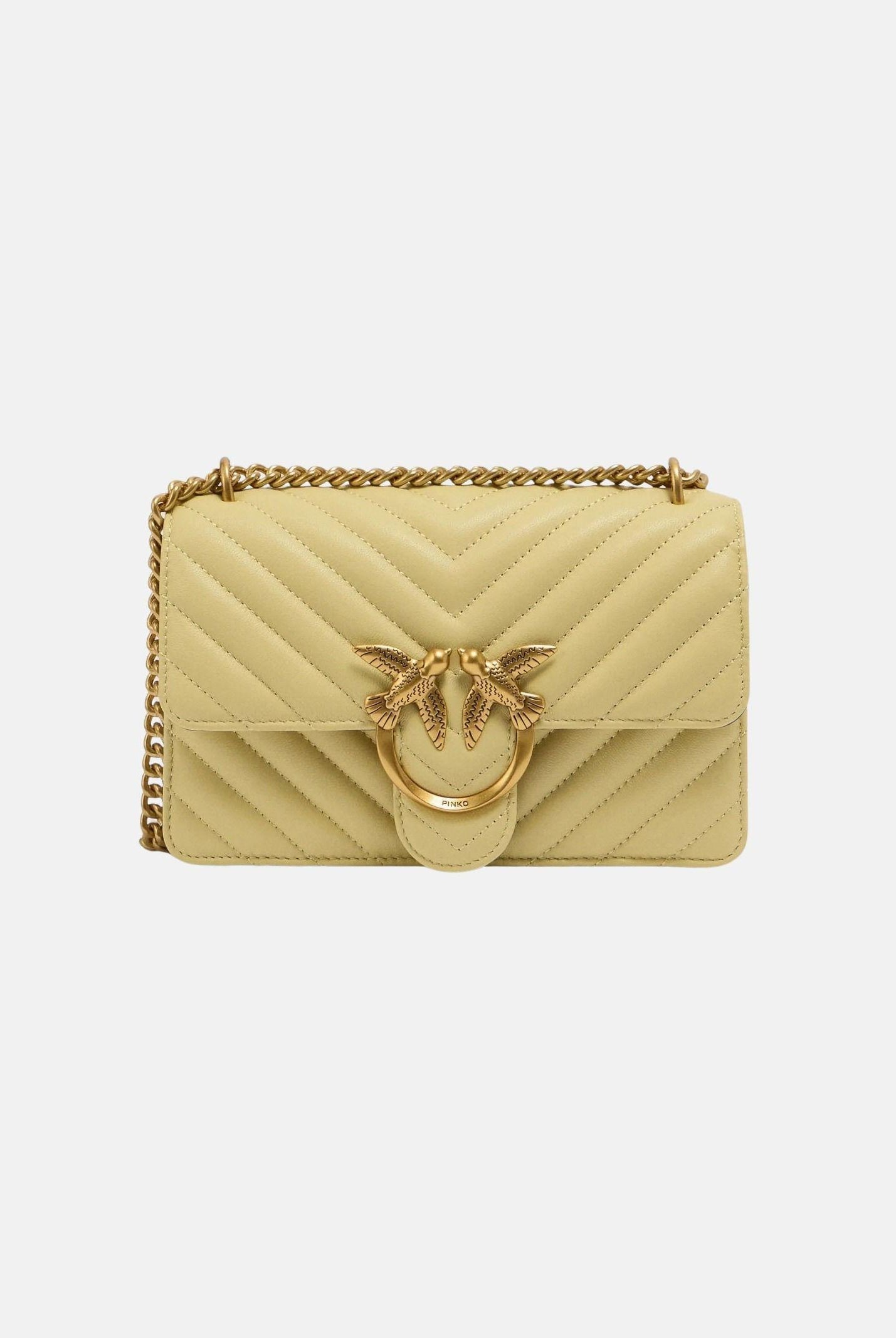 PINKO Borsa a tracolla Mini Love Bag One giallo vaniglia da donna 100074A0GK C39Q PINKO