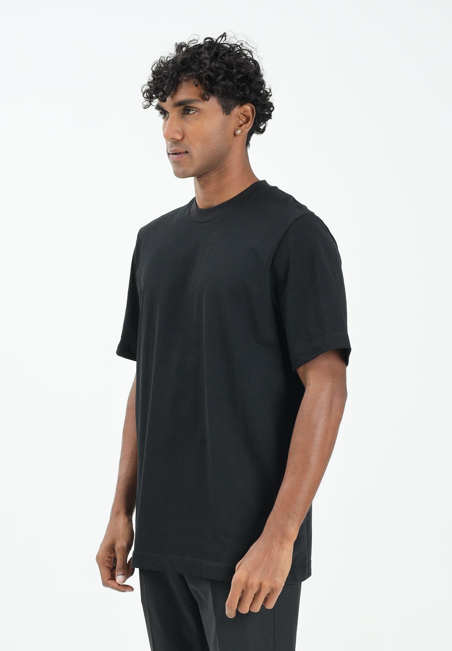 YES LONDON T-shirt a manica corta nera da uomo XM4228 NE YES LONDON