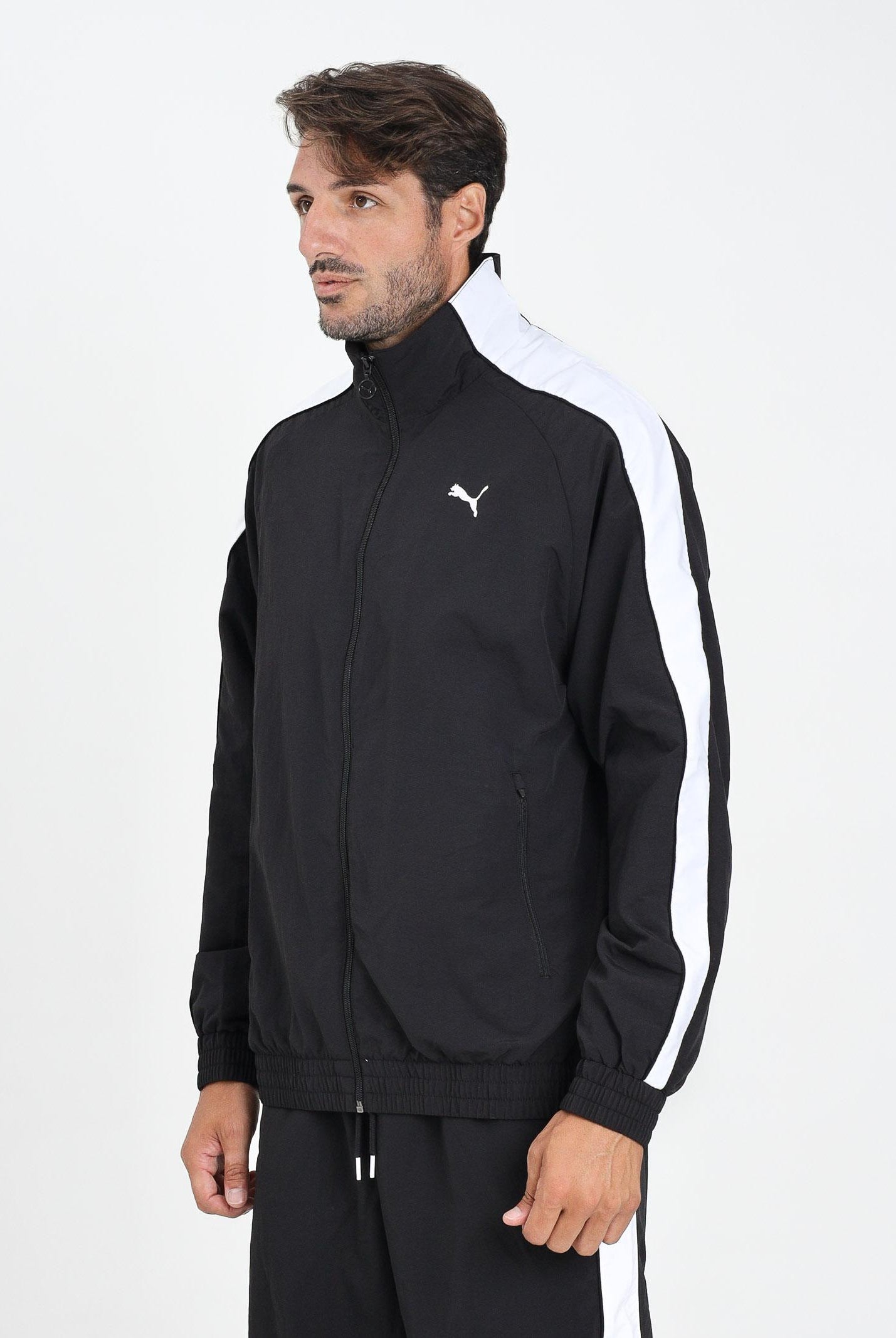 PUMA Giacca a vento T7 nera da uomo 629593 01 PUMA