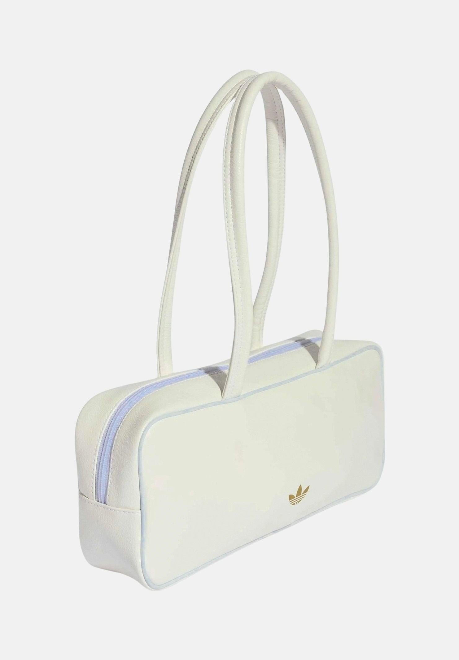 ADIDAS ORIGINALS Borsa a spalla ADICOLOR ELONGATED AIRLINER bianca da donna KD7848 . ADIDAS ORIGINALS