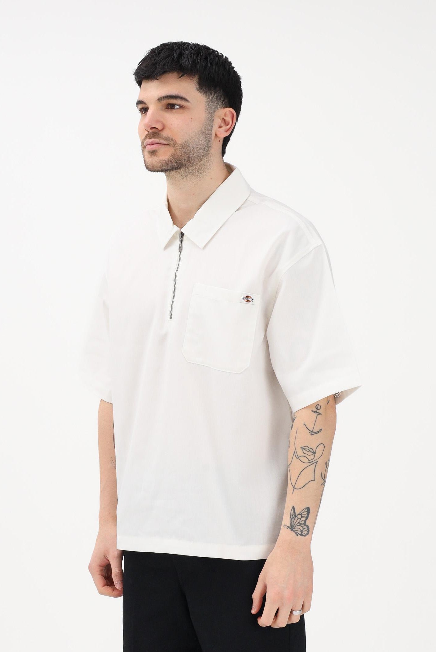 DICKIES Camicia a manica corta Cadiz bianca da uomo DK0A88PIC481 . DIckies