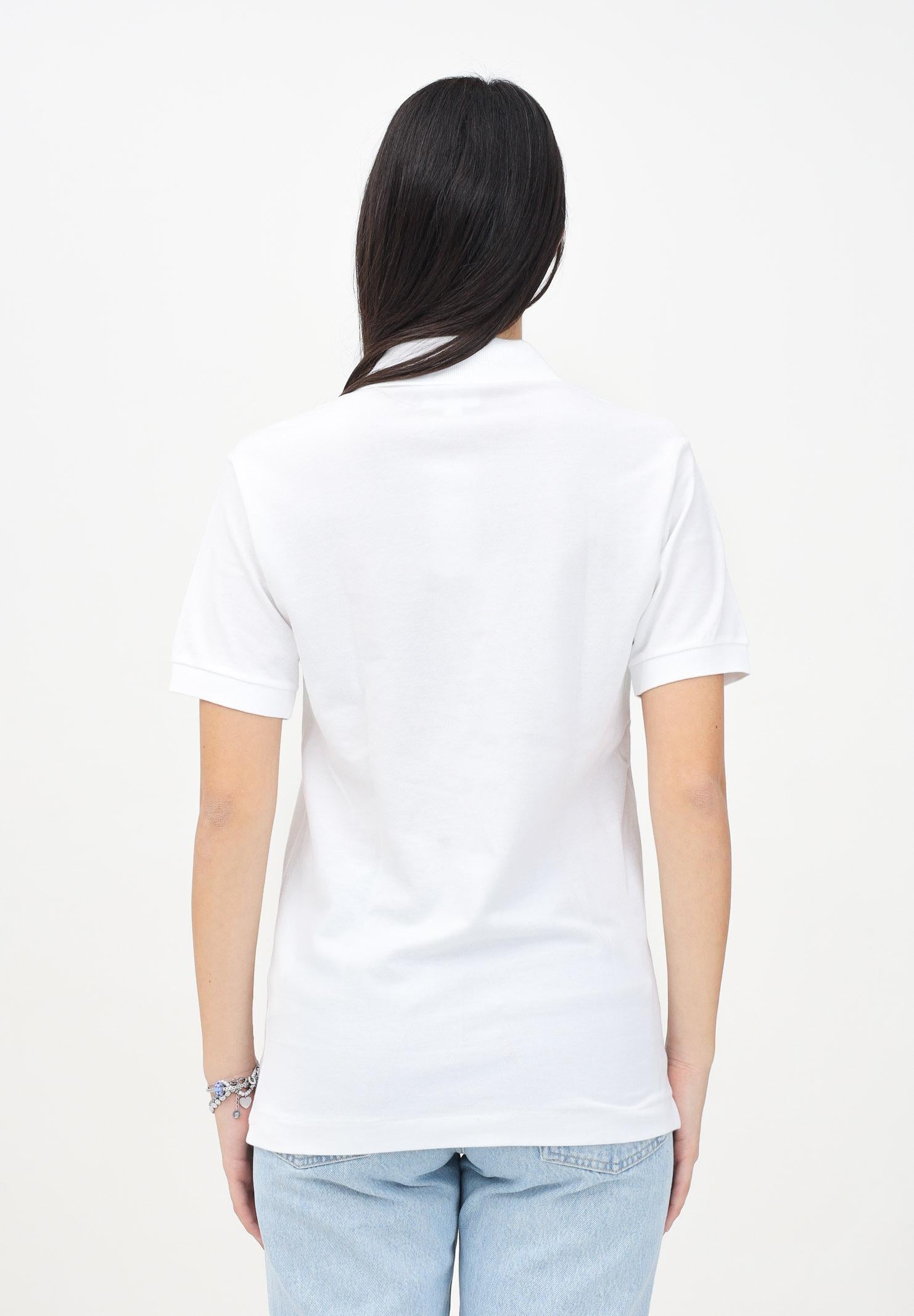 LACOSTE Polo bianca per uomo e donna con patch logo coccodirllo 1212 001 LACOSTE