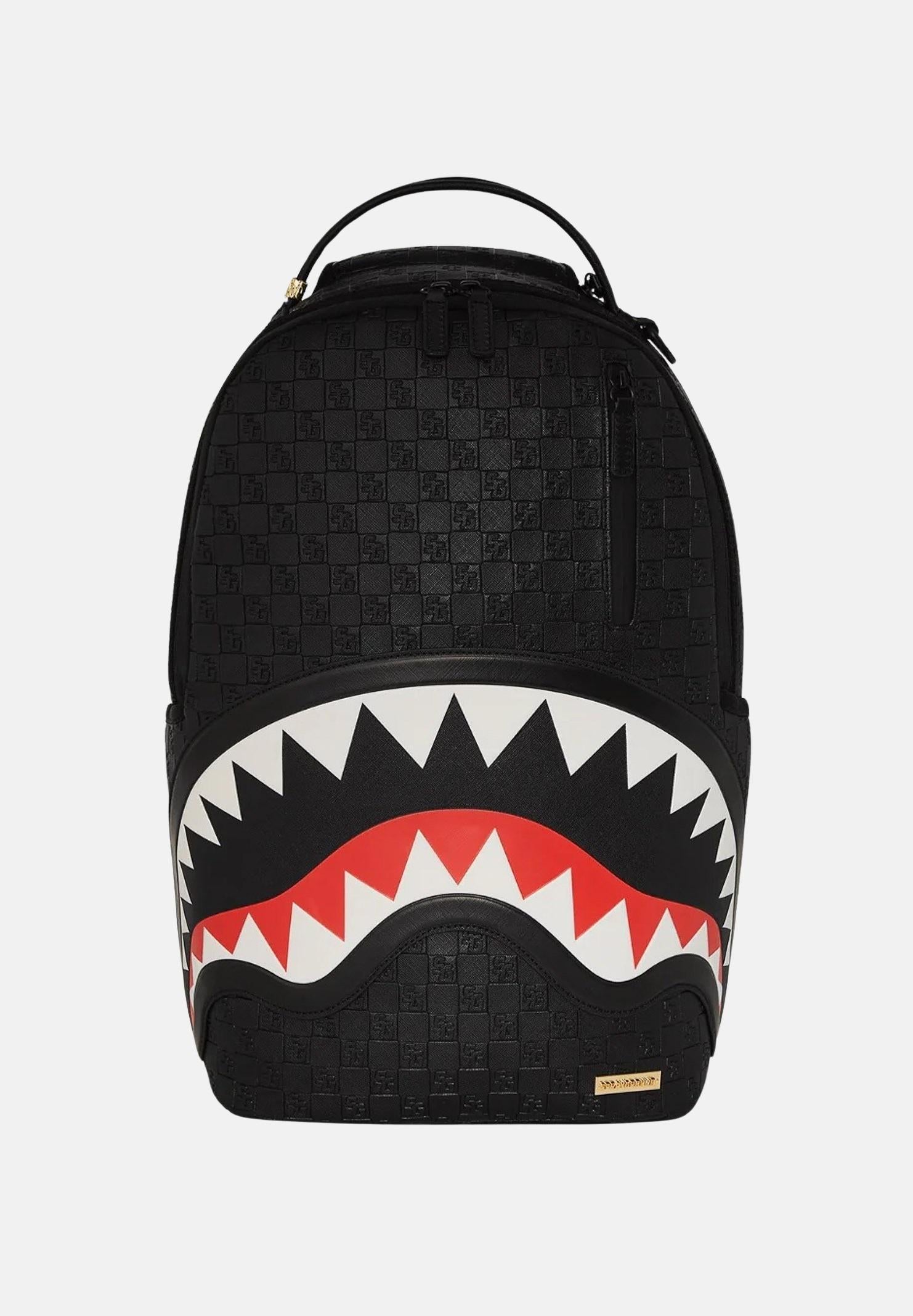 SPRAYGROUND Zaino BLACK OUT SHARKS IN PARIS DLXSV nero per uomo e donna 910B7531NSZ SPRAYGROUND