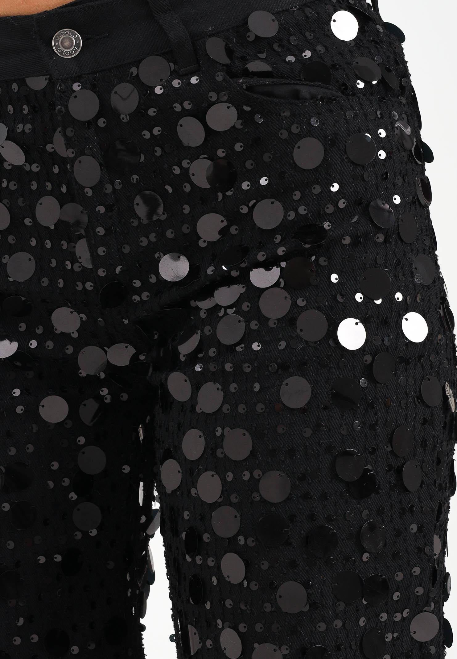 VICOLO Jeans Dalia nero da donna DF5092 VU VICOLO