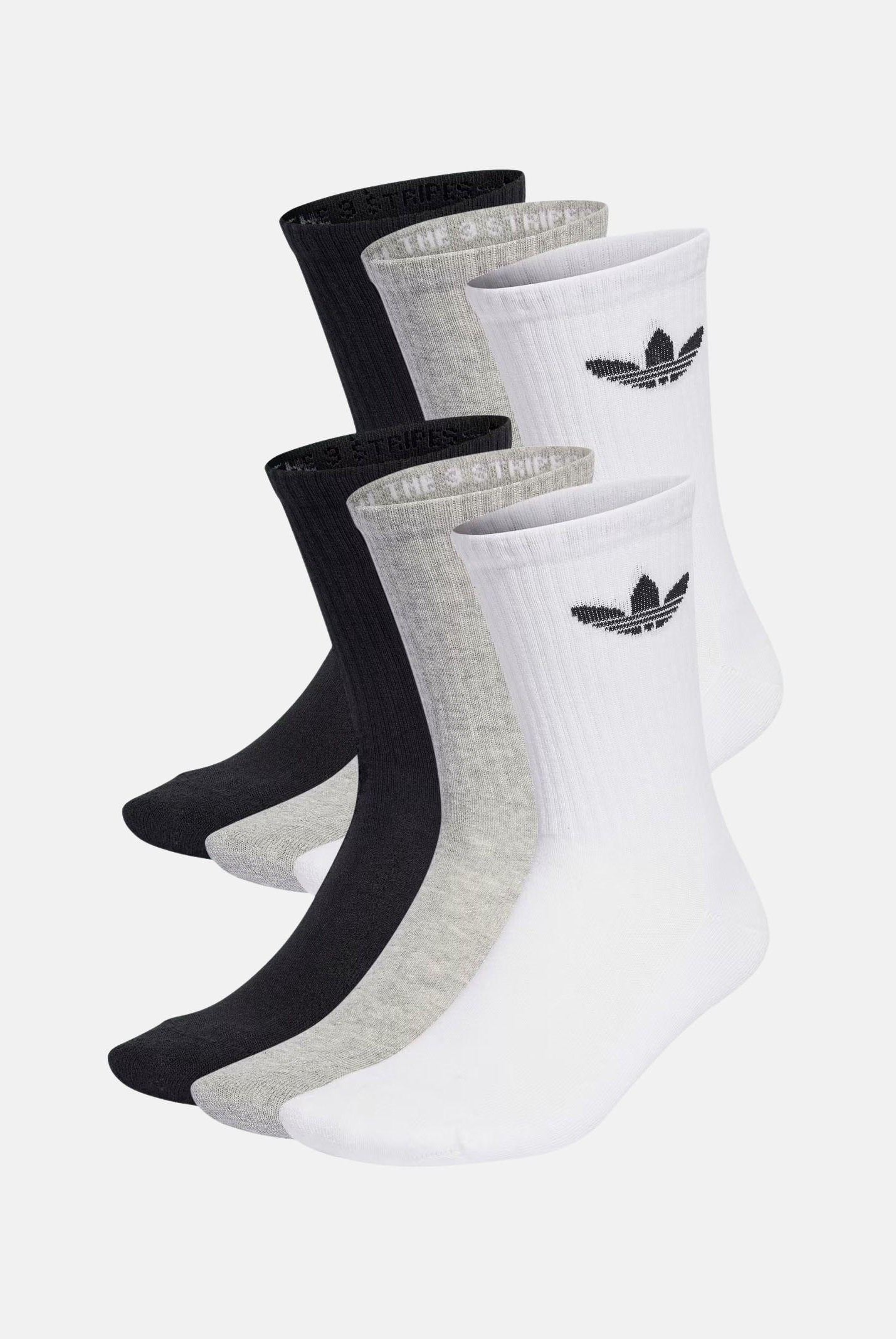 ADIDAS ORIGINALS Calzini Trefoil Cushion Crew (6paia) multicolore per uomo e donna IJ5620 . ADIDAS ORIGINALS