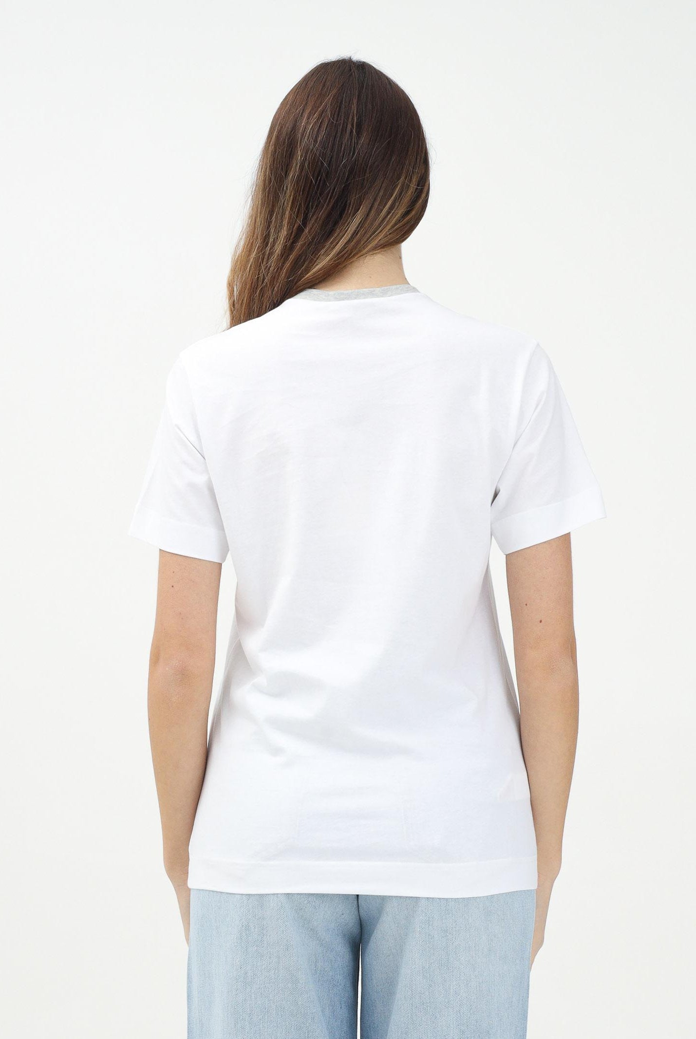 MARNI T-shirt a manica corta bianca per donna, ragazzi e bambini con logo a contrasto M01412M00HZ 0M100 MARNI