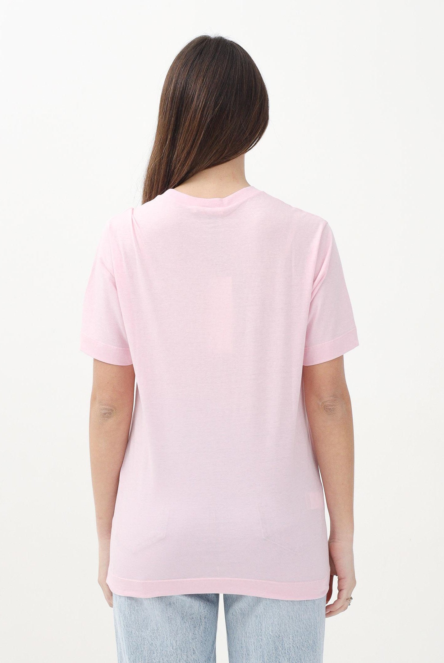 MARNI T-shirt a manica corta rosa per donna, ragazze e bambine con logo Marni Outline M01466M00RF 0M347 MARNI