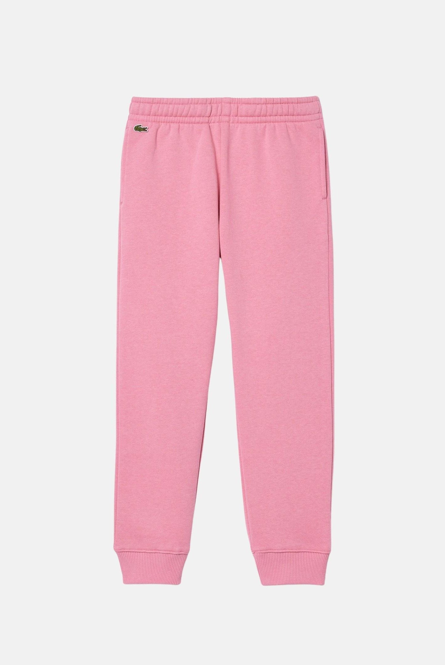 Pantalone sportivo rosa per bambino e bambina rifinito da ricamo coccodrillo XJ9728-J 2R3 LACOSTE