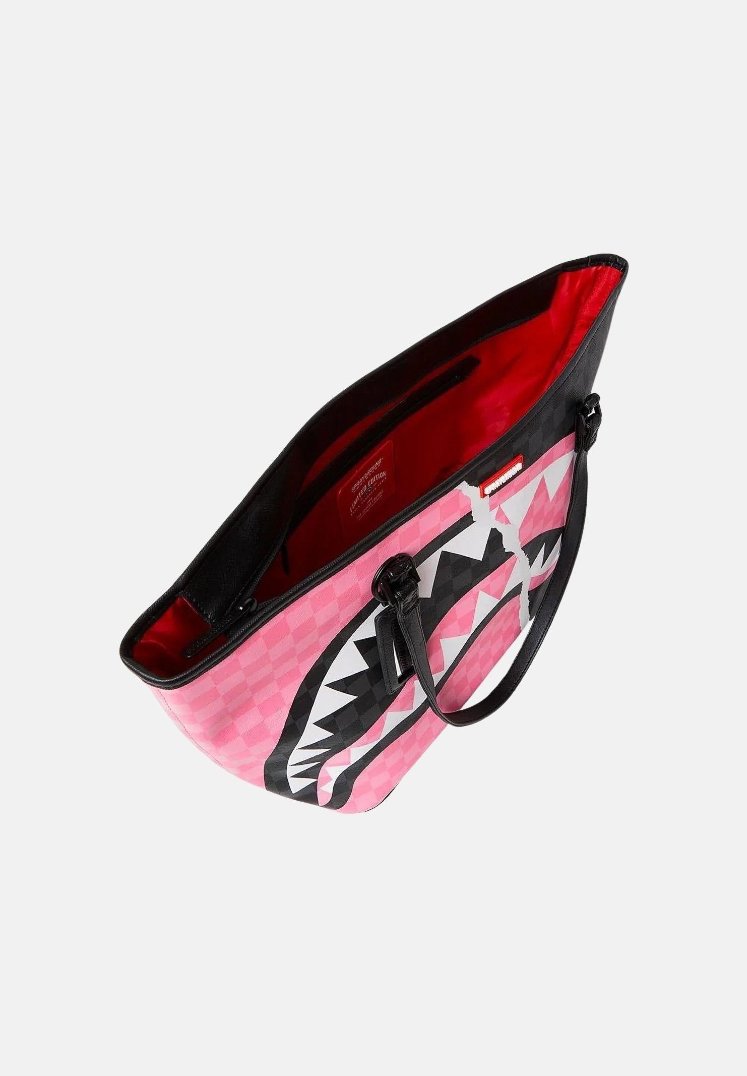 SPRAYGROUND Shopper PINK AND BLACK TEAR SIP TOTE rosa e nera da donna 910T8278NSZ . SPRAYGROUND