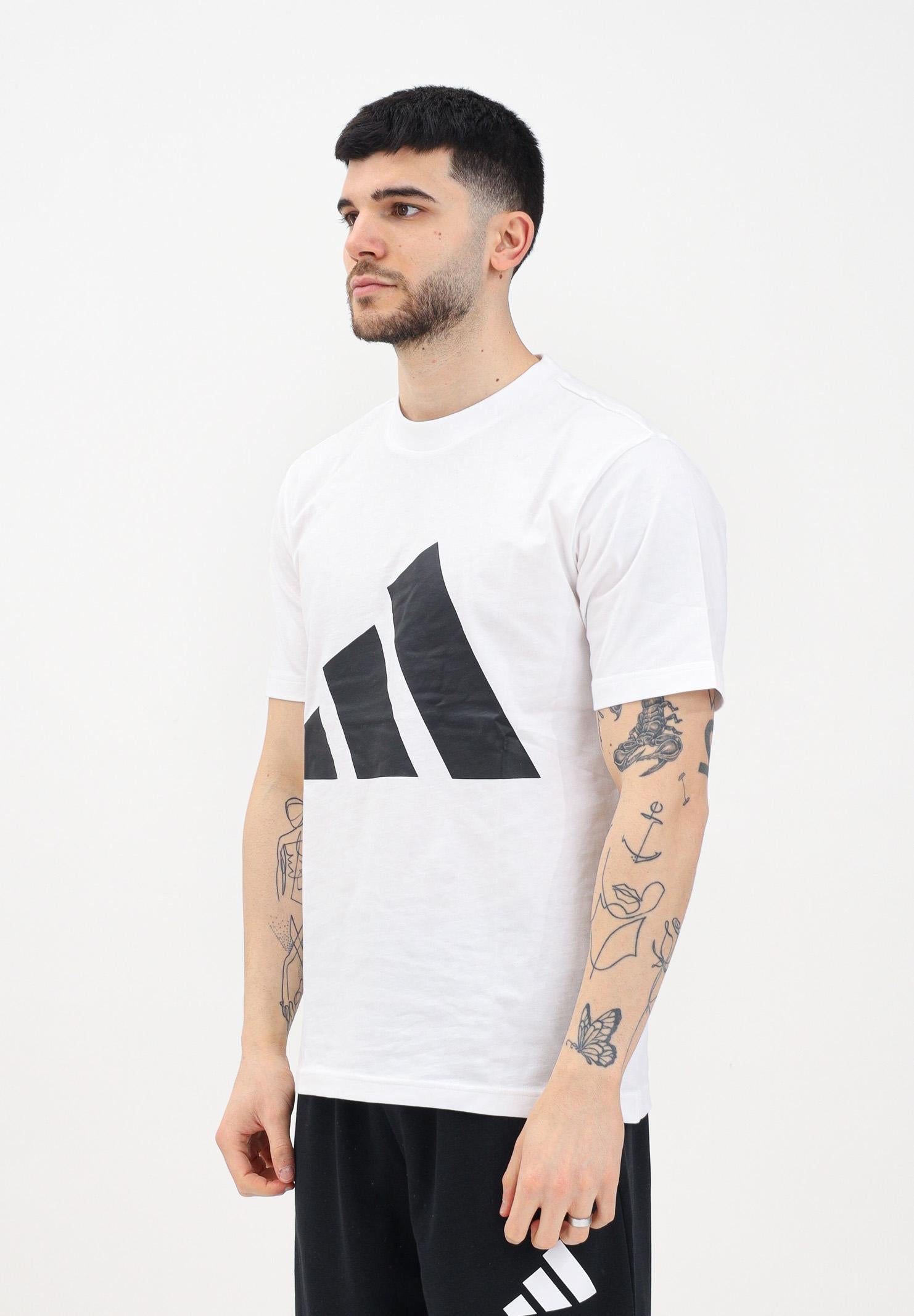 ADIDAS PERFORMANCE T-shirt a manica corta Essentials Big Logo bianca da uomo JE8943 . ADIDAS PERFORMANCE