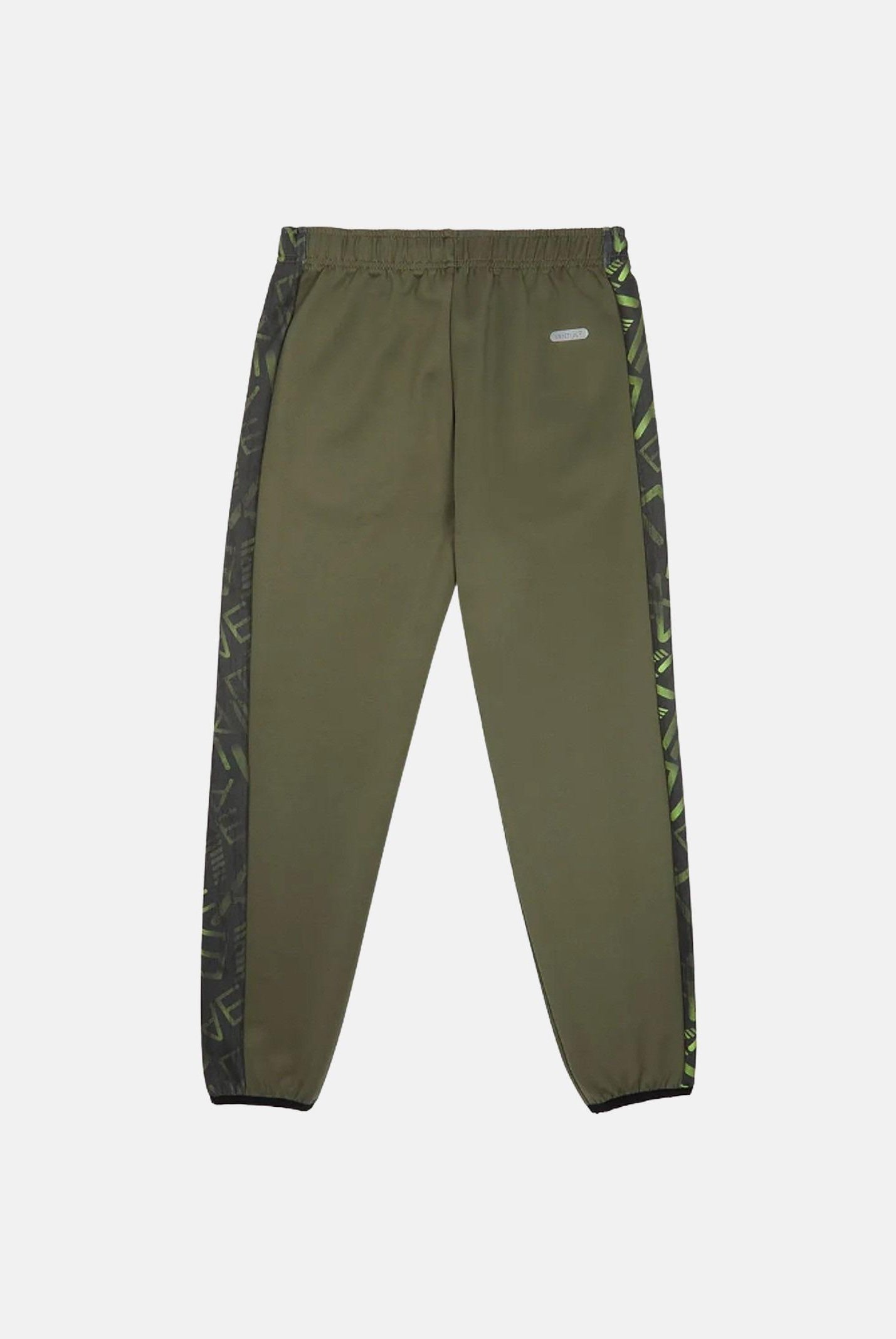 EA7 Pantalone sportivo verde oliva da bambino con bande laterali logate 7B000148AF17999 U8100 EA7