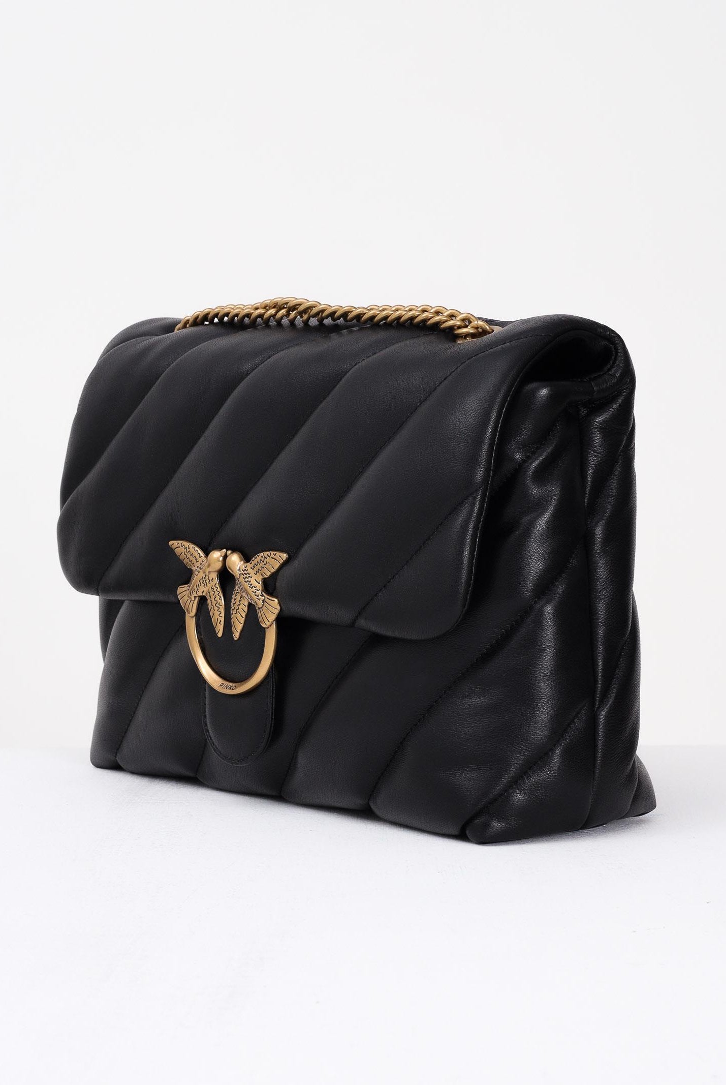 PINKO Borsa a tracolla Big Love Bag Puff nera da donna 100037A0F2 Z99Q PINKO