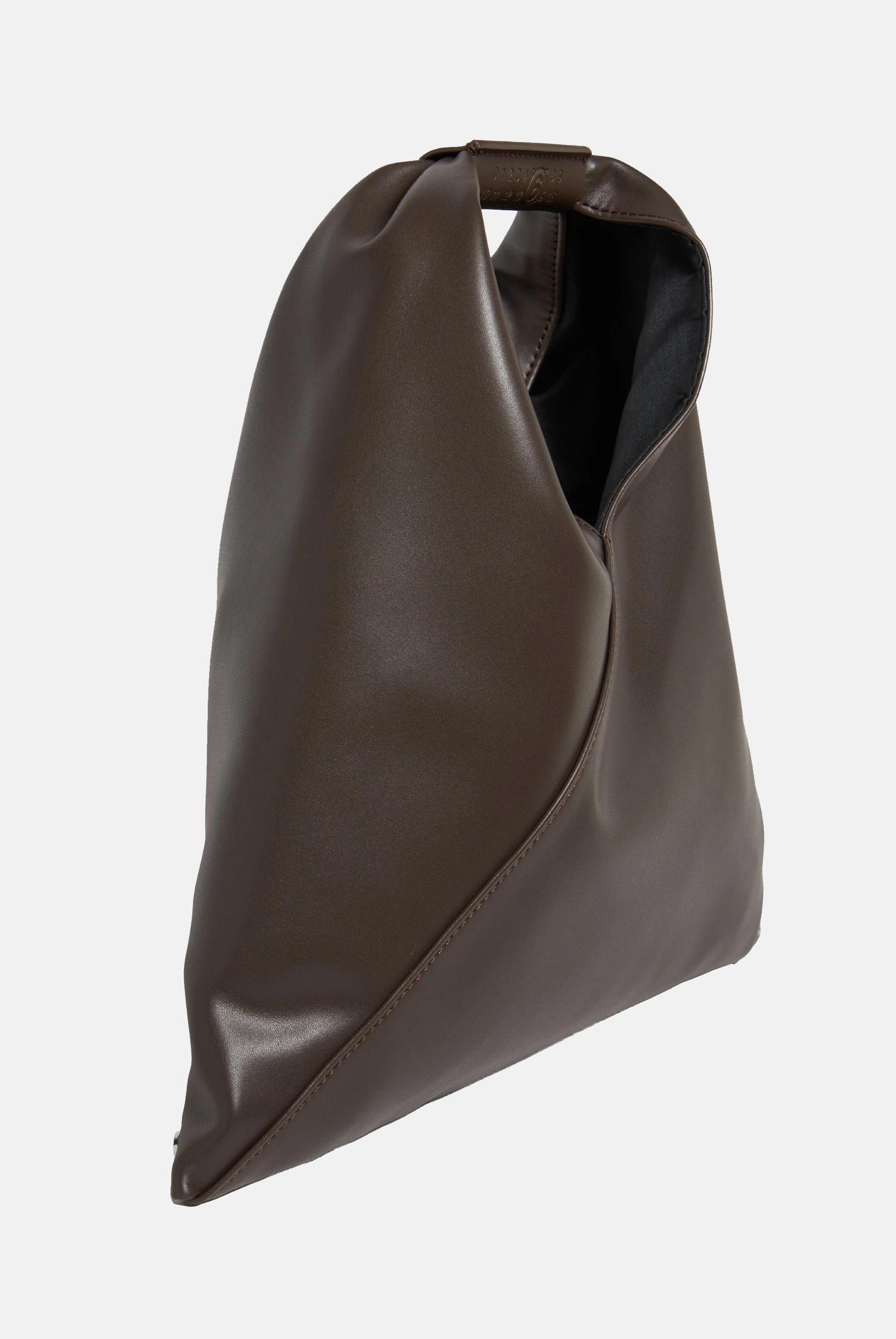 MAISON MARGIELA Borsa a mano Japanese Mini in tessuto spalmato marrone da donna M60606P4313 T2185 MAISON MARGIELA