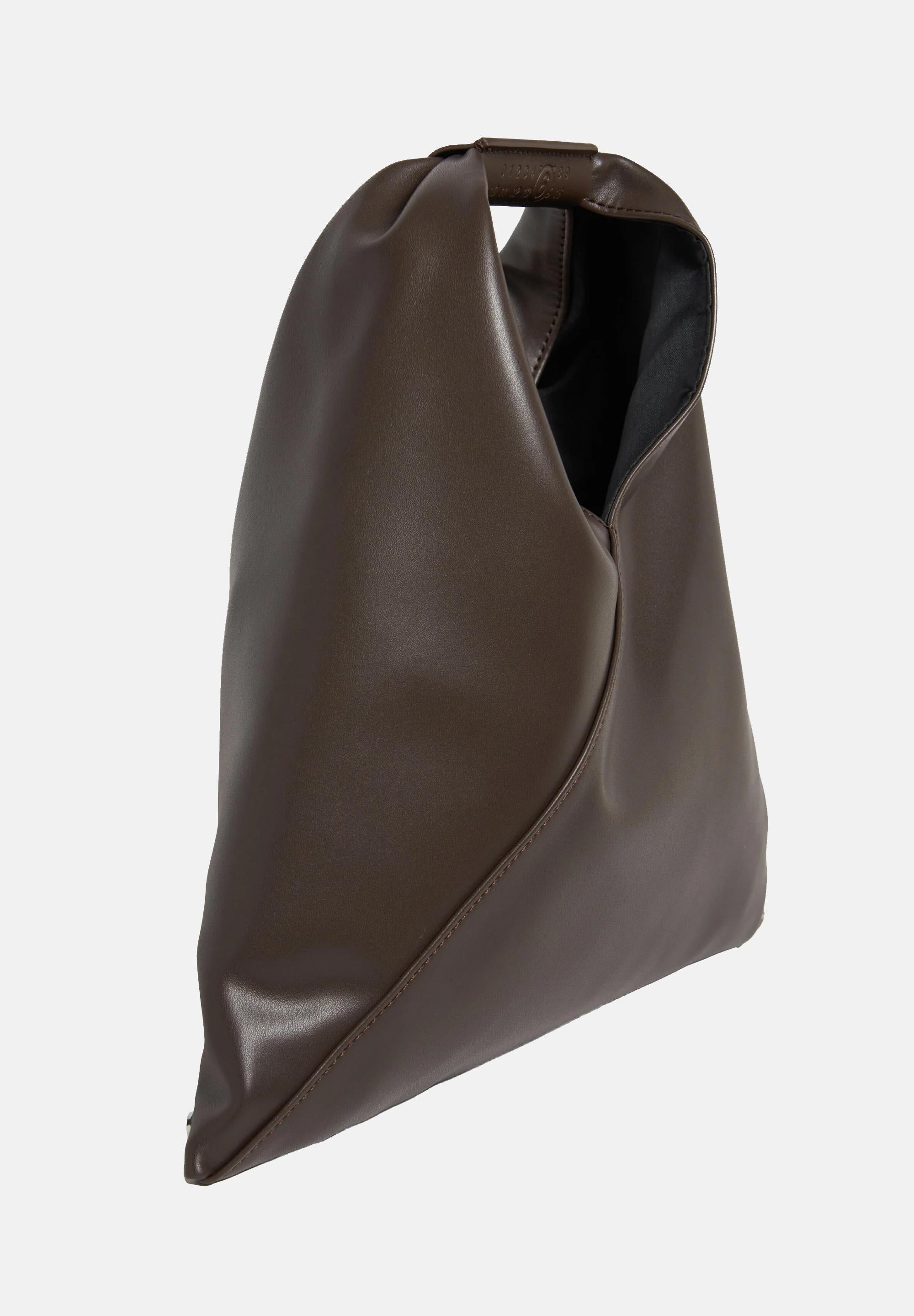 MAISON MARGIELA Borsa a mano Japanese Mini in tessuto spalmato marrone da donna M60606P4313 T2185 MAISON MARGIELA
