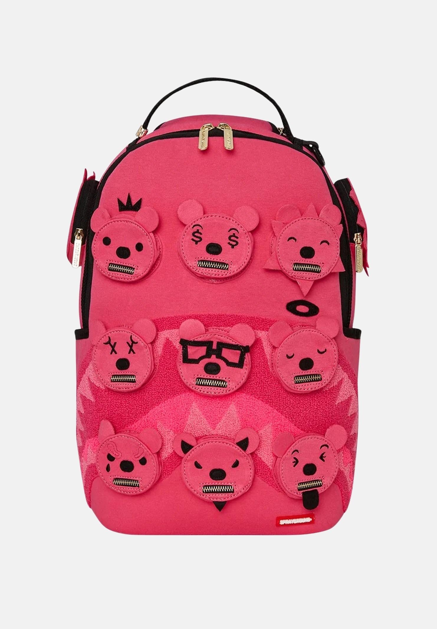 SPRAYGROUND Zaino MINI BEAR POCKETS DLX fucsia per uomo e donna 910B6822NSZ SPRAYGROUND