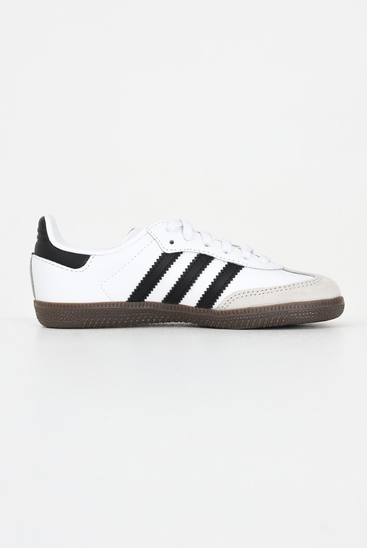 ADIDAS ORIGINALS Sneakers Samba OG Comfort Closure Elastic Lace bianche e nere per bambino e bambina JQ6391 ADIDAS ORIGINALS