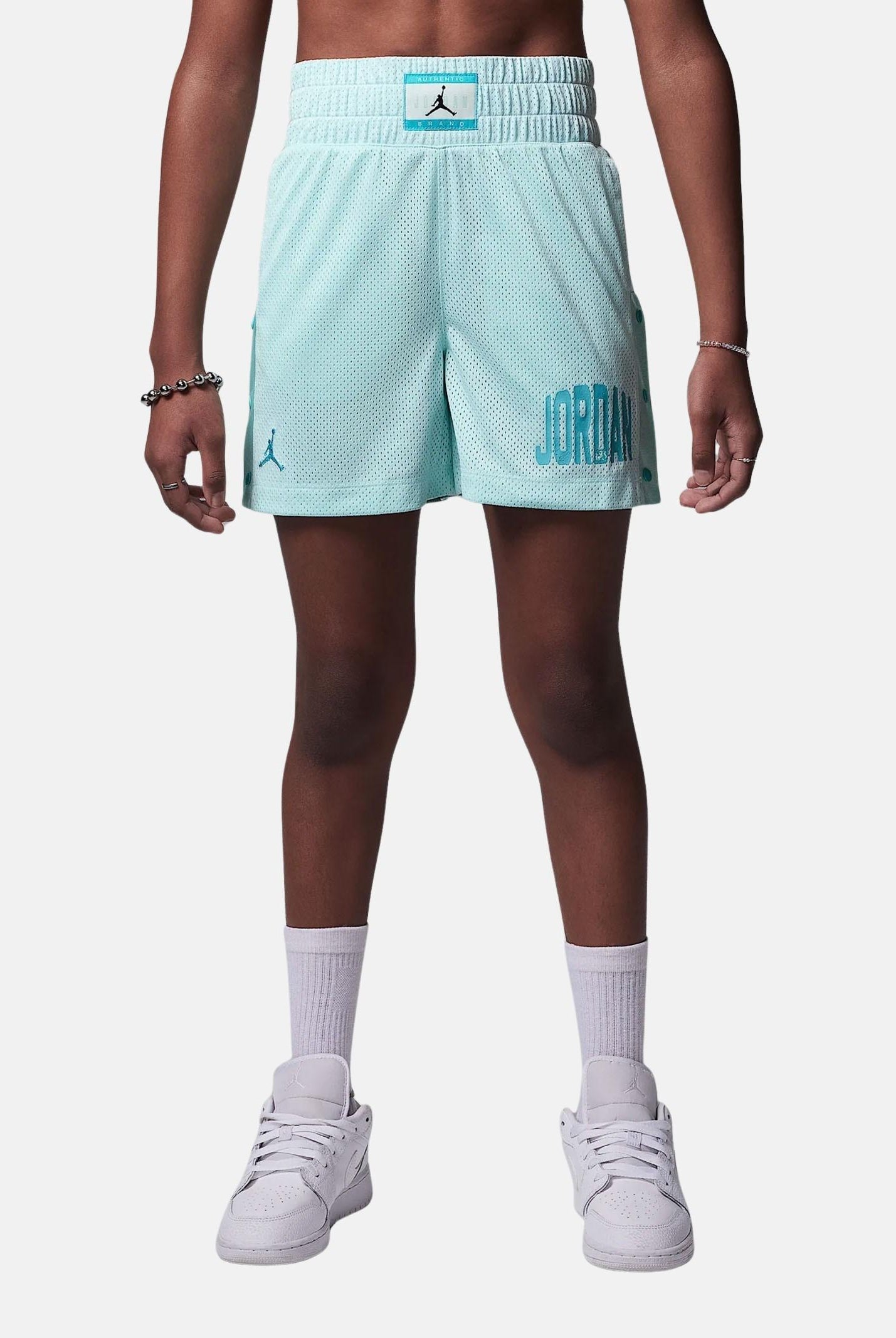 JORDAN Shorts sportivo Jordan Dri-FIT Training Camp verde acqua per bambino e bambina 45D981 U4A JORDAN