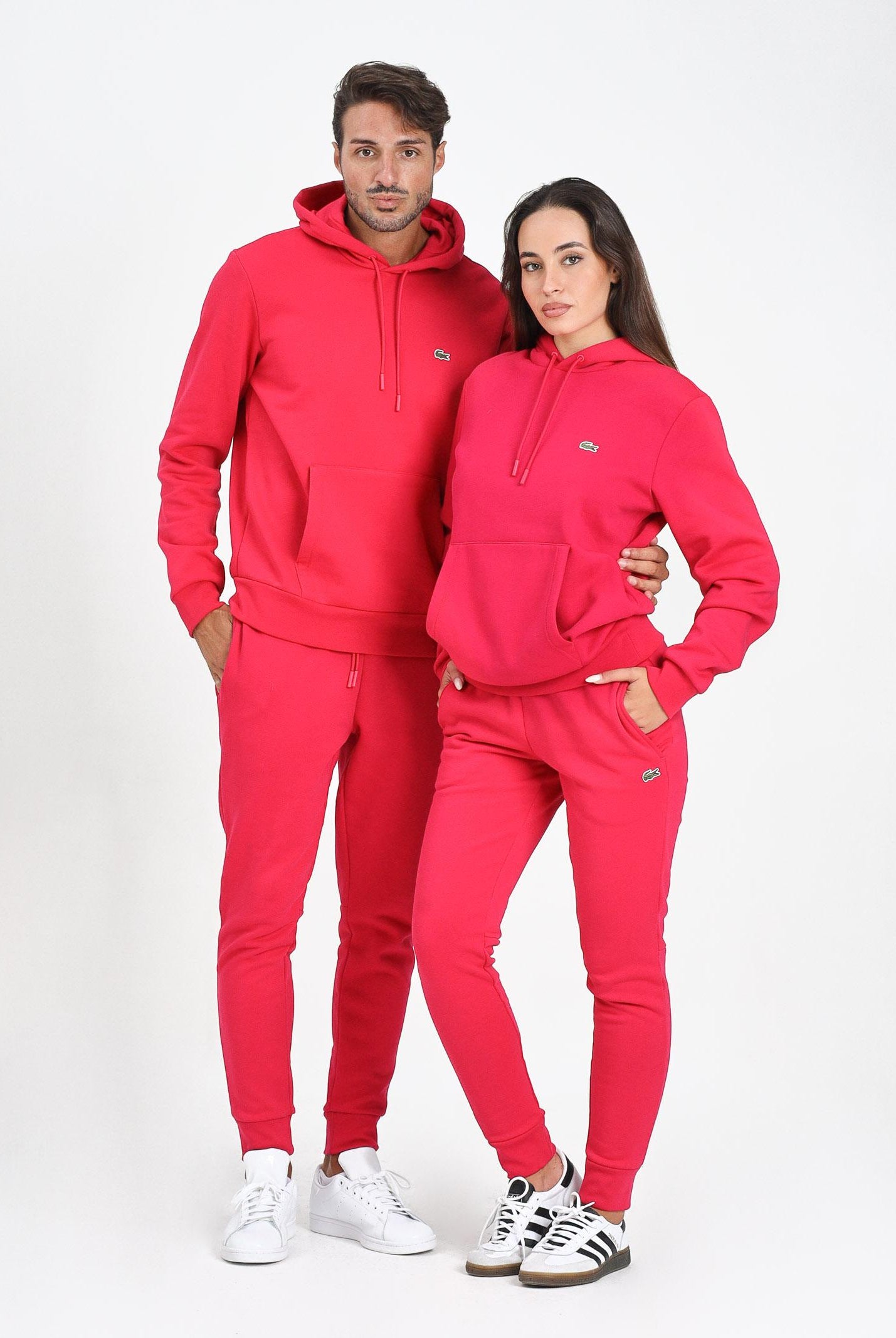 LACOSTE Pantalone sportivo color fragola per uomo e donna con logo XH9624 U8X LACOSTE