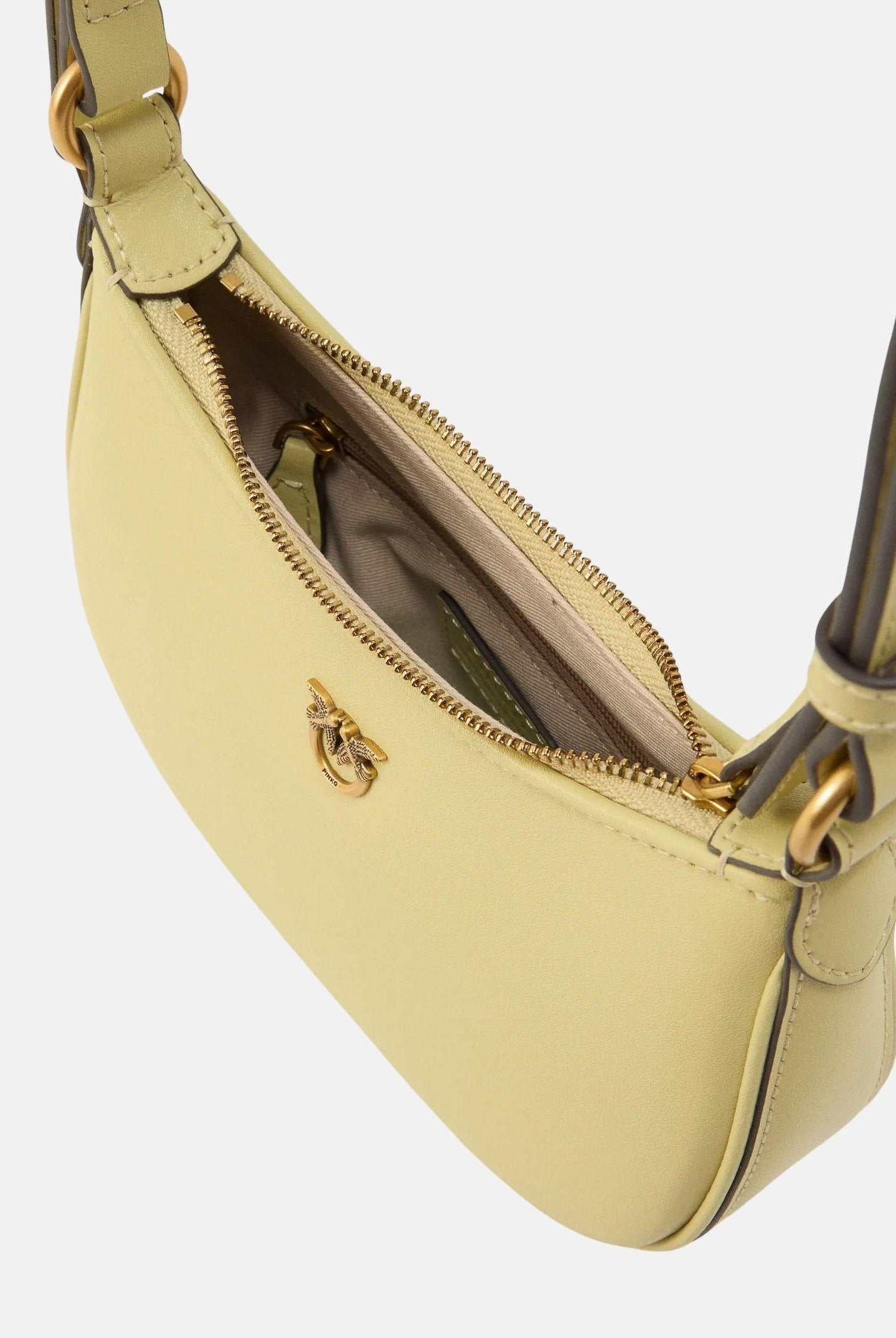PINKO Borsa a spalla Half Moon giallo vaniglia da donna 103538A0F1 C39Q PINKO