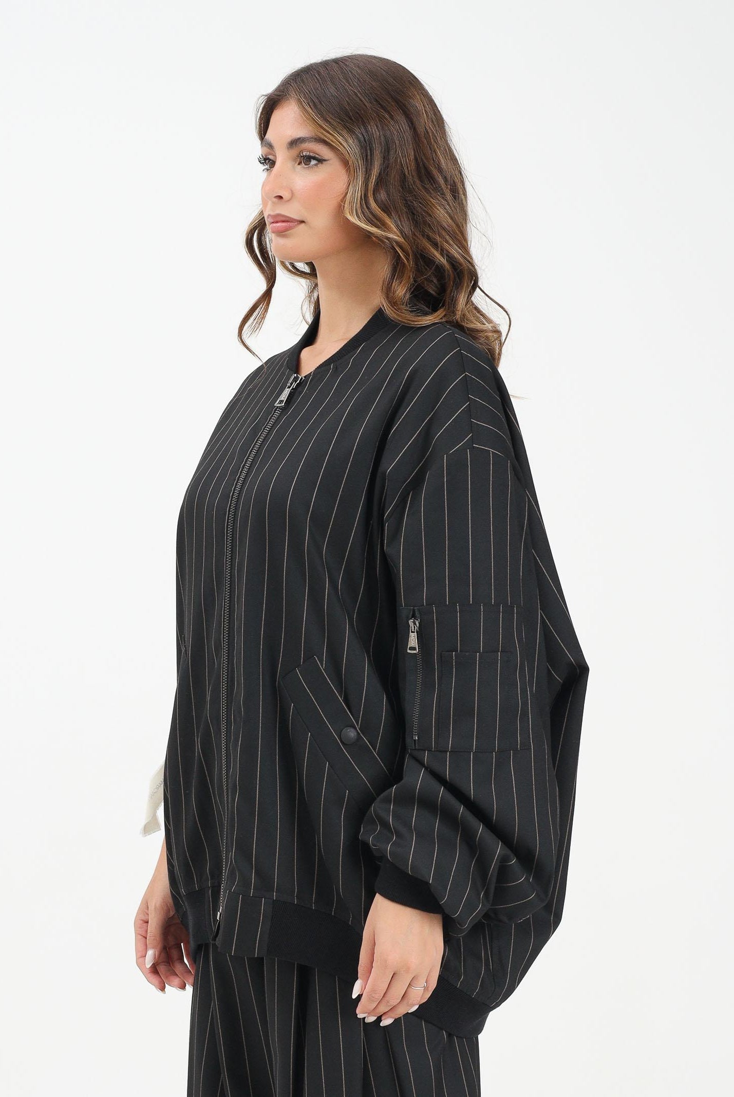 MAR DE MARGARITAS Bomber Raven nero da donna MMABW01391 NE01 Mar de margaritas