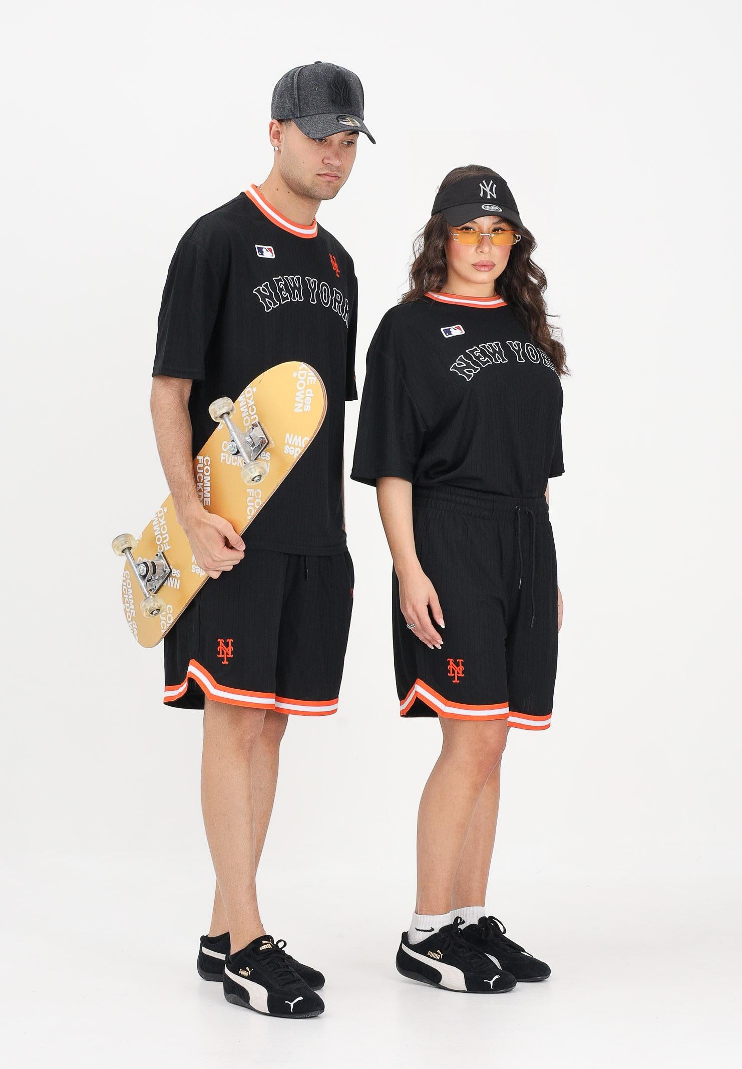 NEW ERA Shorts sportivo Oversized New York Mets MLB Arch nero per uomo e donna 60856132 . NEW ERA