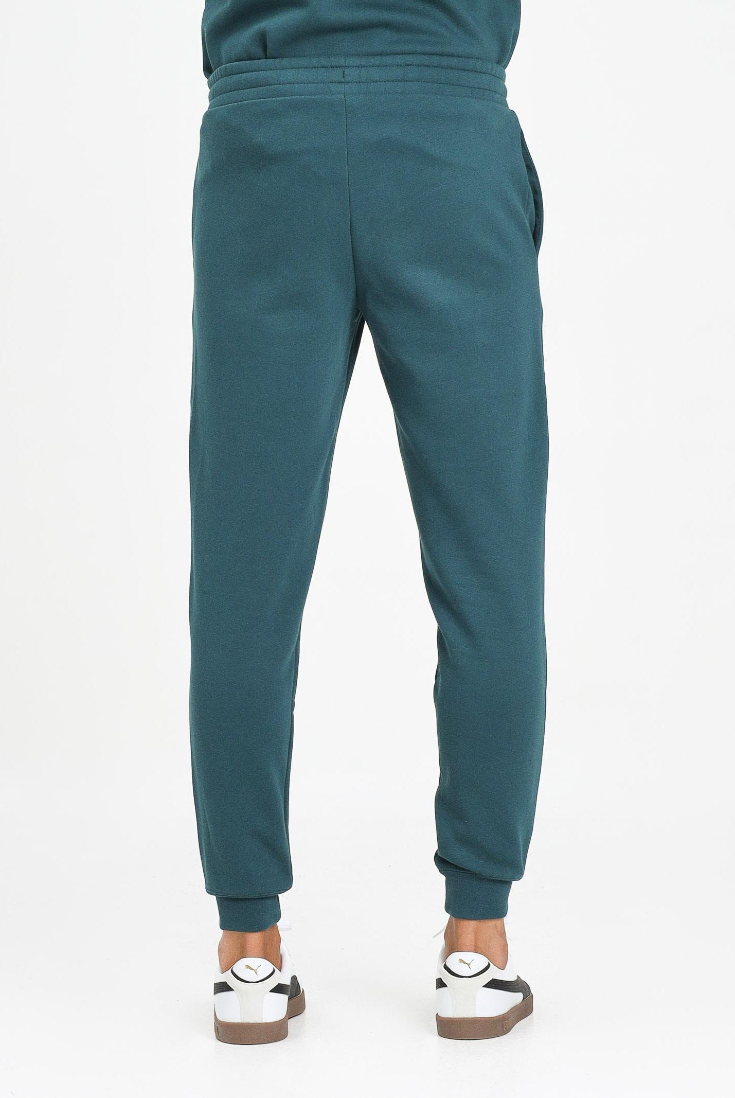 PUMA Pantalone sportivo Essentials con logo N. 1 bicolore verde petrolio da uomo 684713 75 PUMA