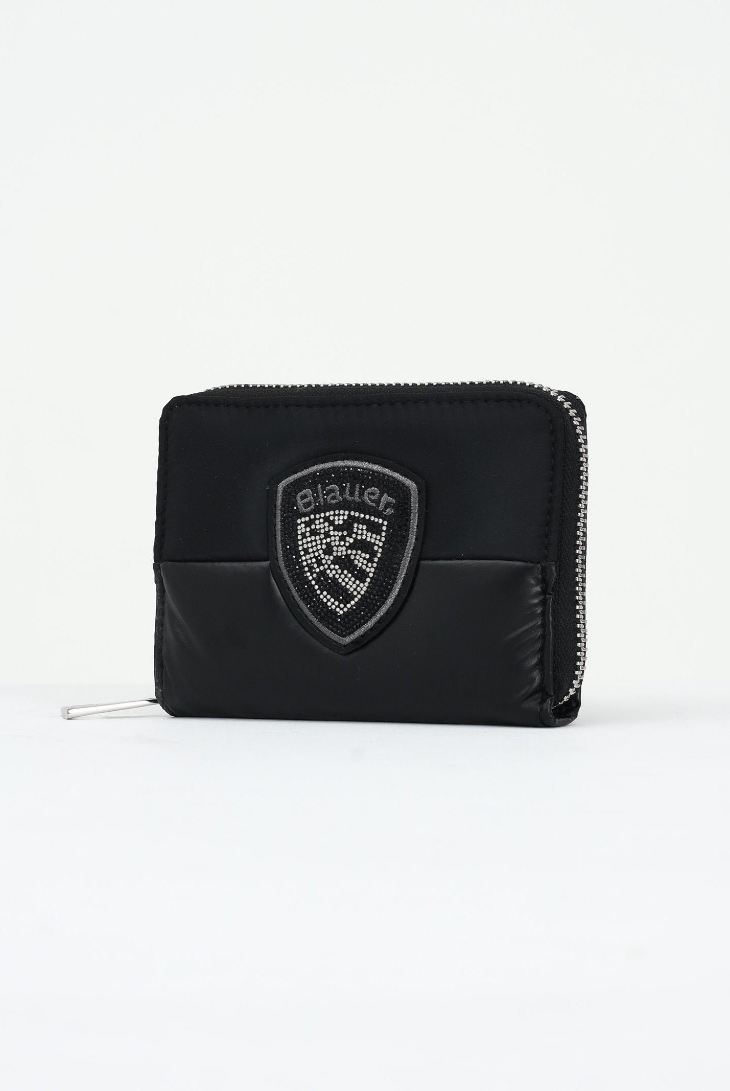 BLAUER Portafogli nero da donna con imbottitura e logo F5PALM03PAD BLK BLAUER