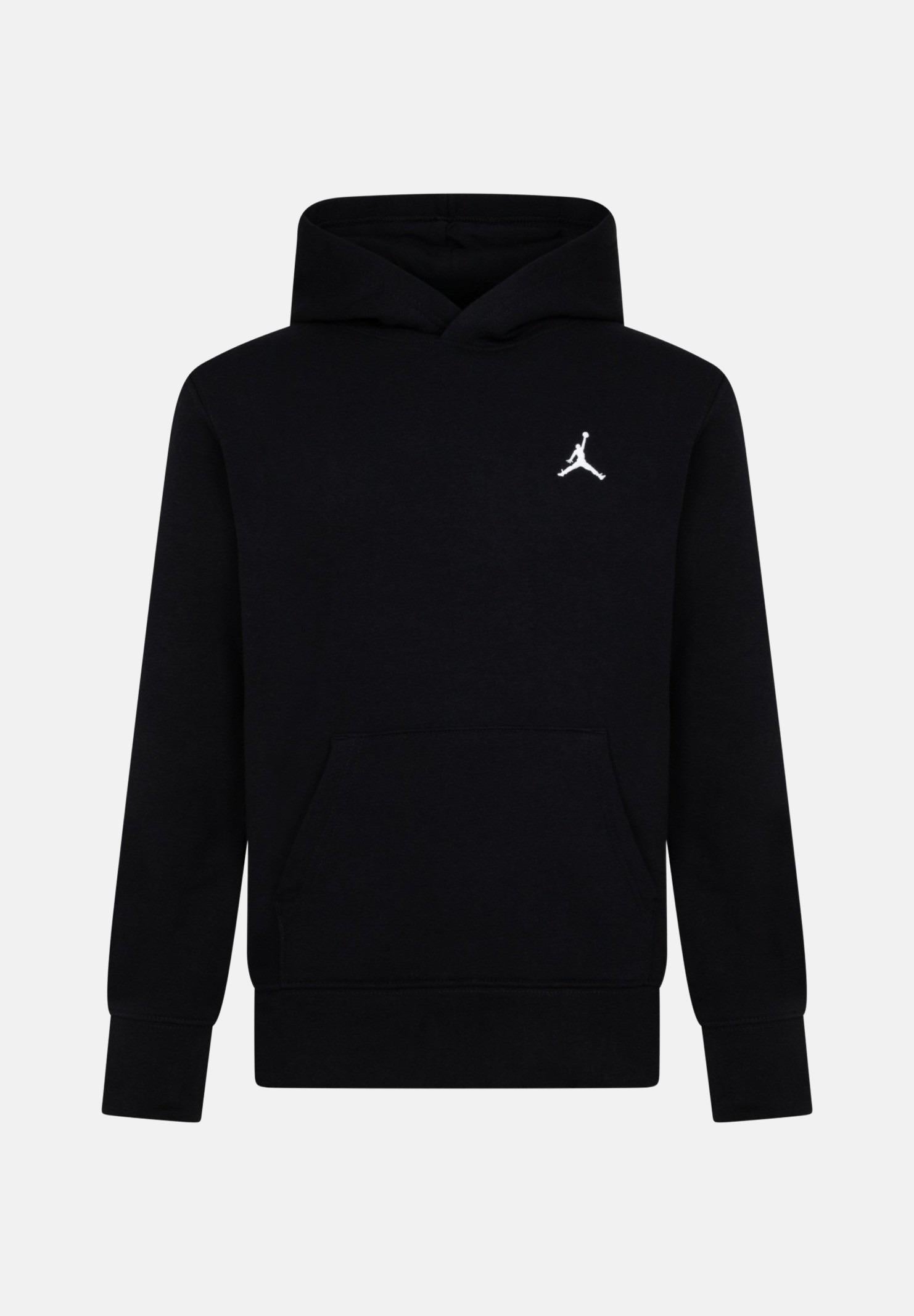 JORDAN Felpa con cappuccio Brooklyn nera per bambino e bambina 95D392 023 JORDAN