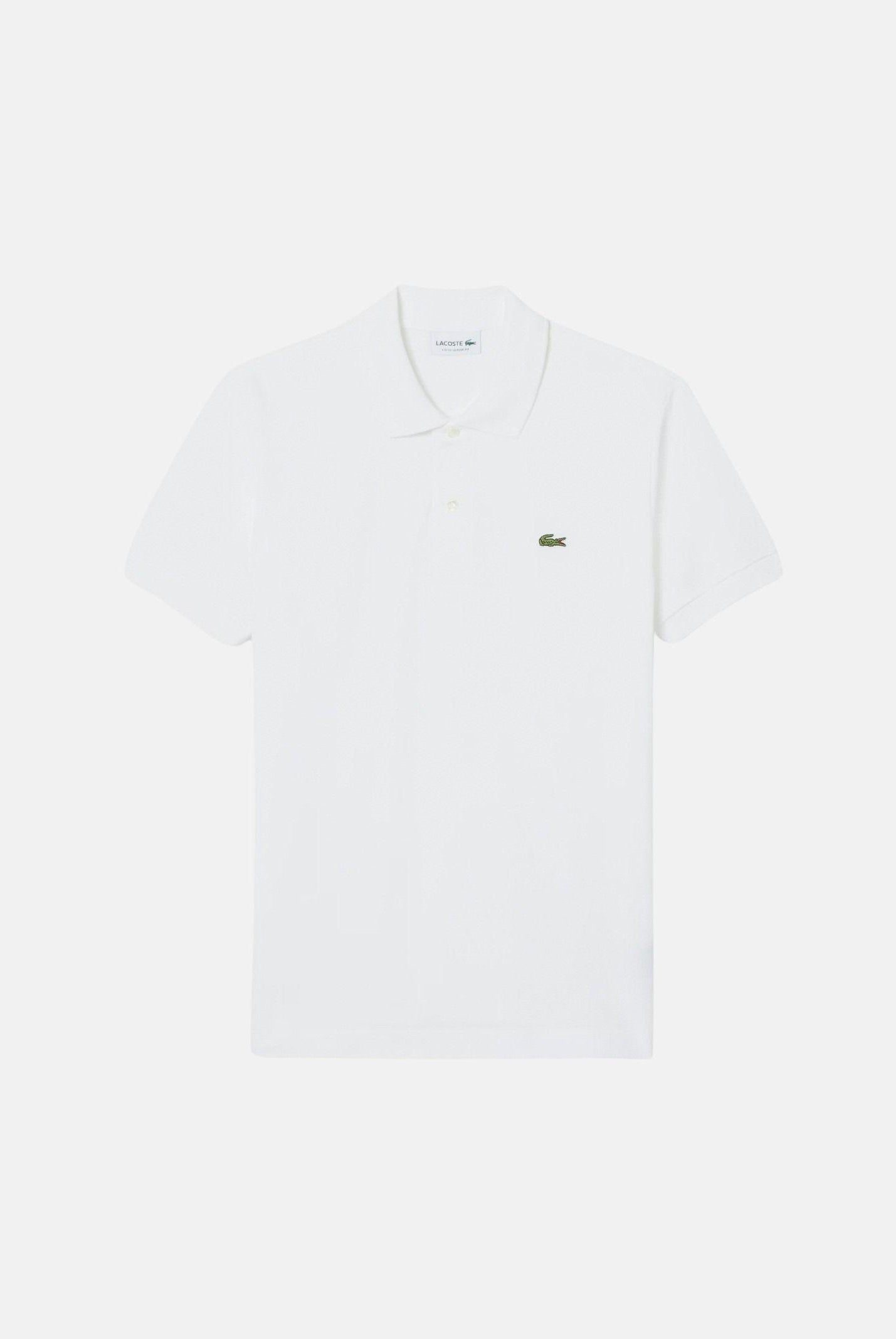 LACOSTE Polo bianca per uomo e donna con patch logo coccodirllo 1212 001 LACOSTE