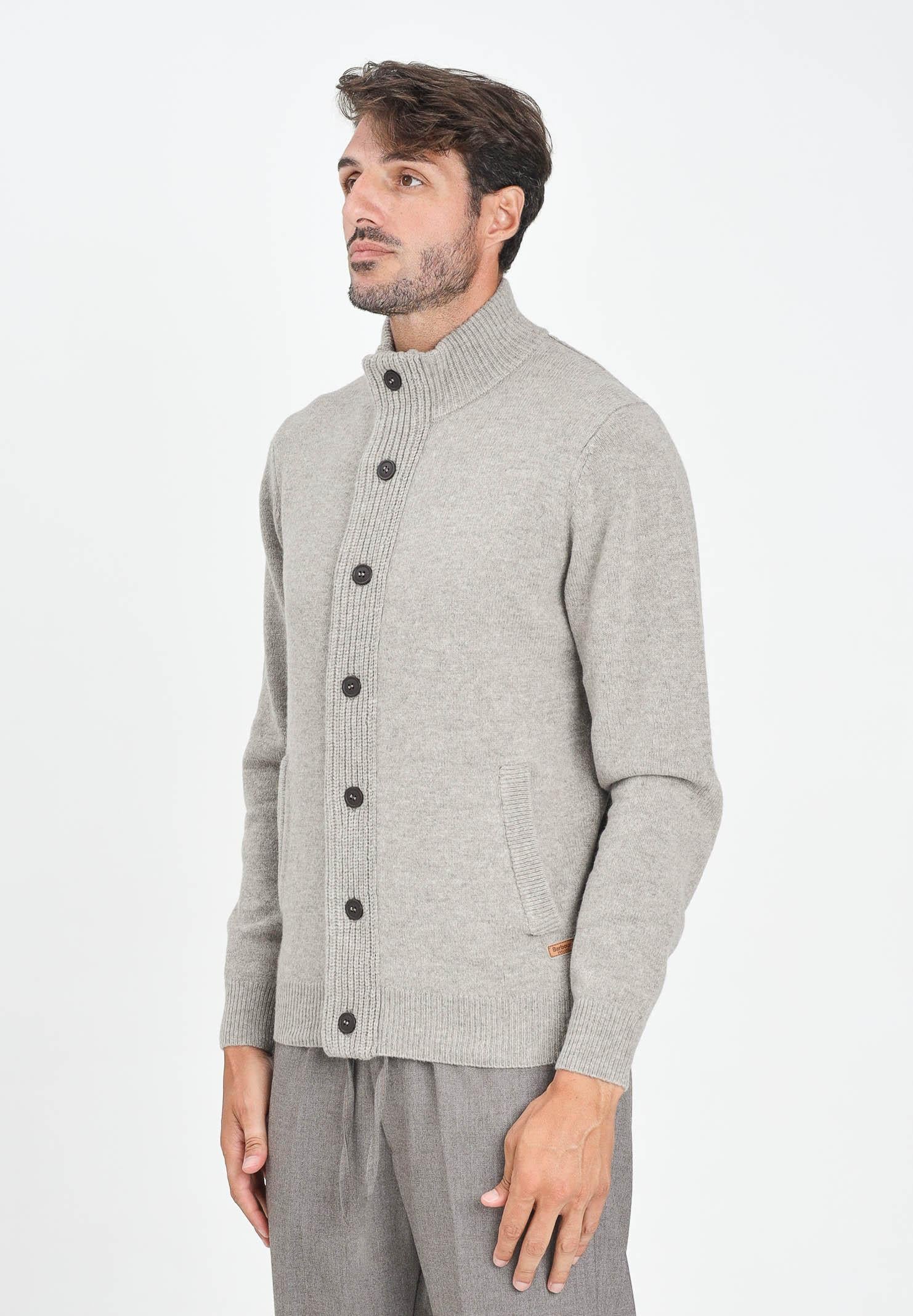 BARBOUR Cardigan Patch beige da uomo 252MMKN0731 ST16 BARBOUR