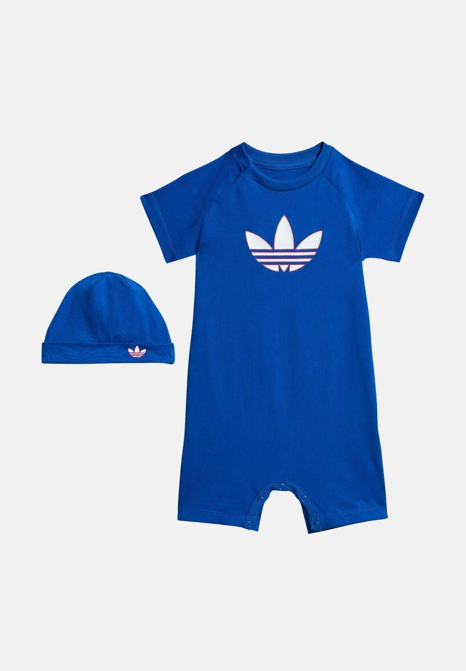 ADIDAS ORIGINALS Set TREFOIL blu da neonato KD1047 . ADIDAS ORIGINALS