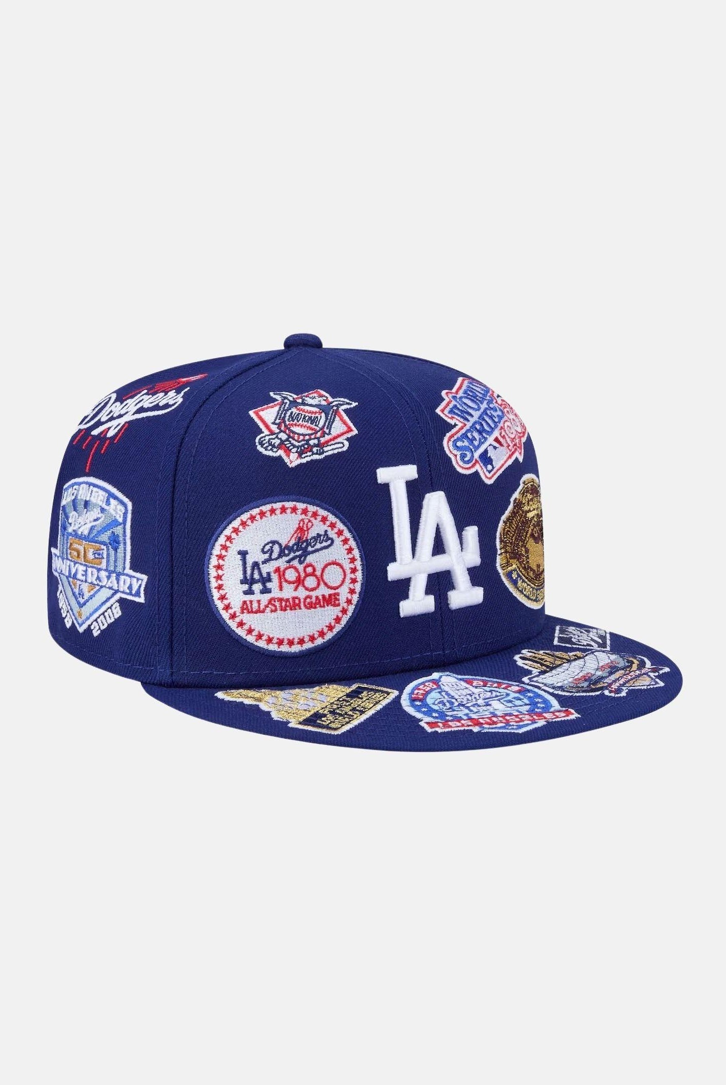 NEW ERA Cappello con visiera Los Angeles Dodgers MLB All Over Team 59FIFTY blu da uomo 60803415 . NEW ERA
