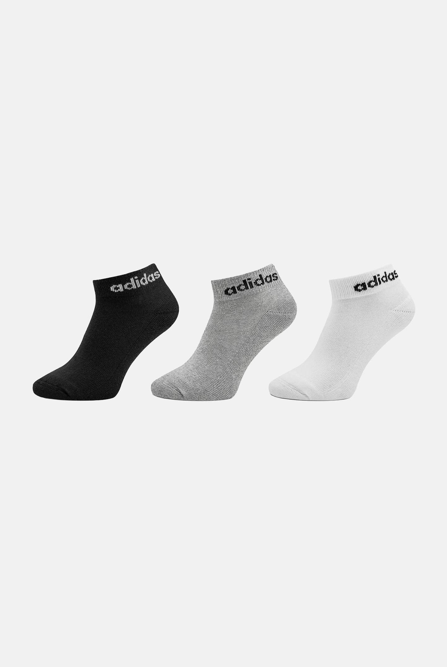 ADIDAS PERFORMANCE Calzini (3 paia) Linear Cushioned bianco, grigio e nero per uomo e donna IC1304 . ADIDAS PERFORMANCE