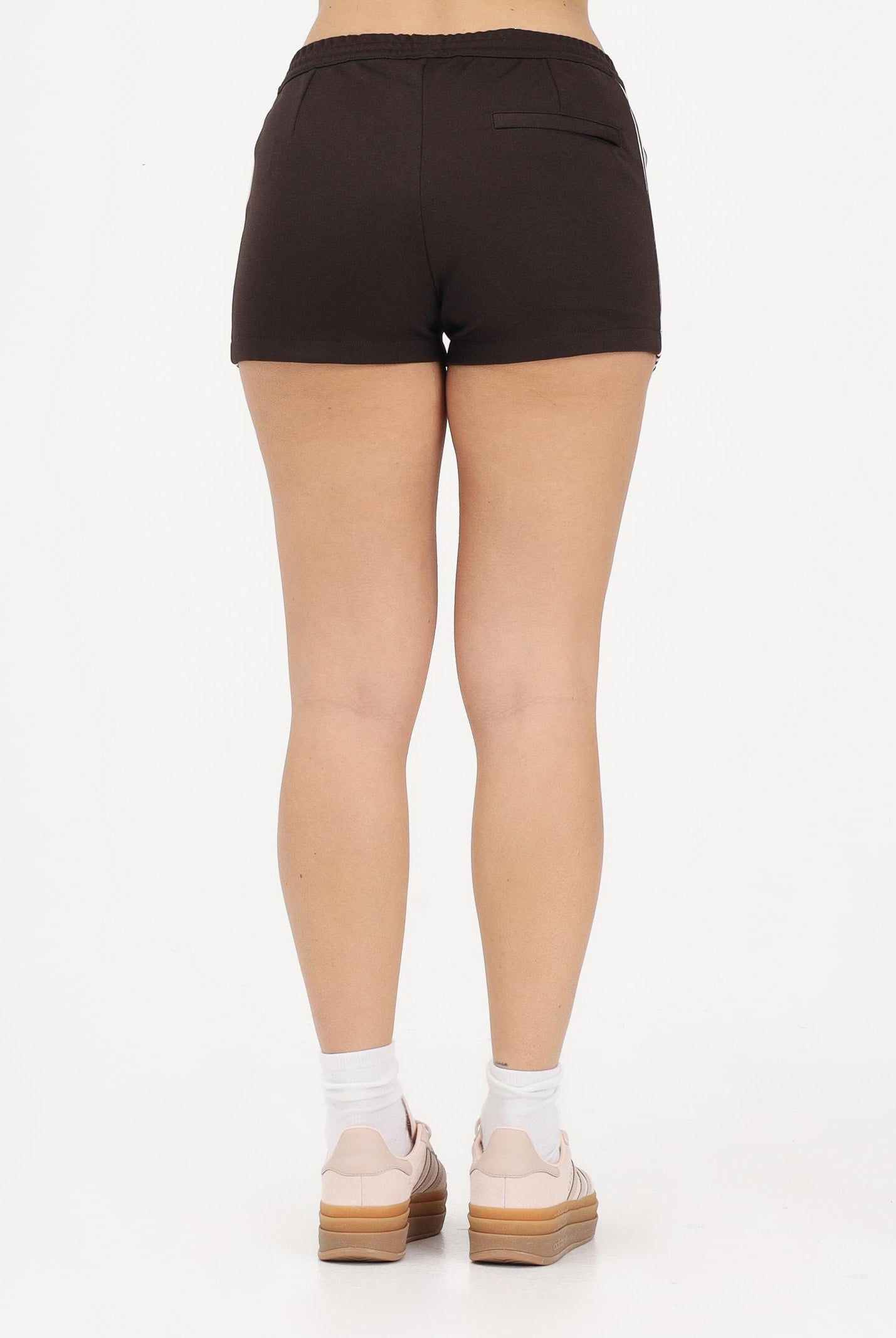 ADIDAS ORIGINALS Shorts sportivo CLASSIC marrone e rosa da donna KC6859 . ADIDAS ORIGINALS