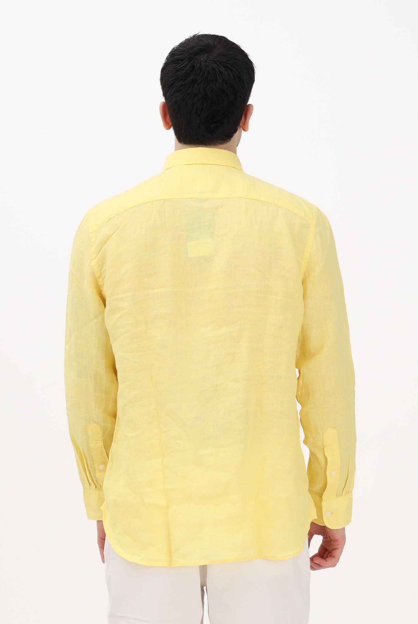 TOMMY HILFIGER Camicia a manica lunga gialla da uomo MW0MW41530 ZF0 TOMMY HILFIGER