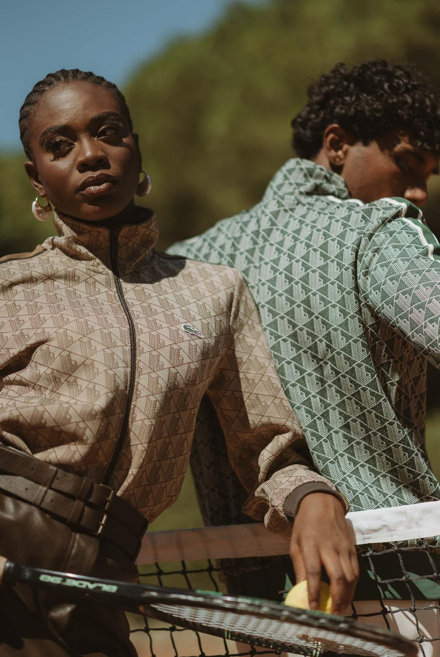 LACOSTE Felpa con zip Paris marrone da uomo SH1368 6IR LACOSTE