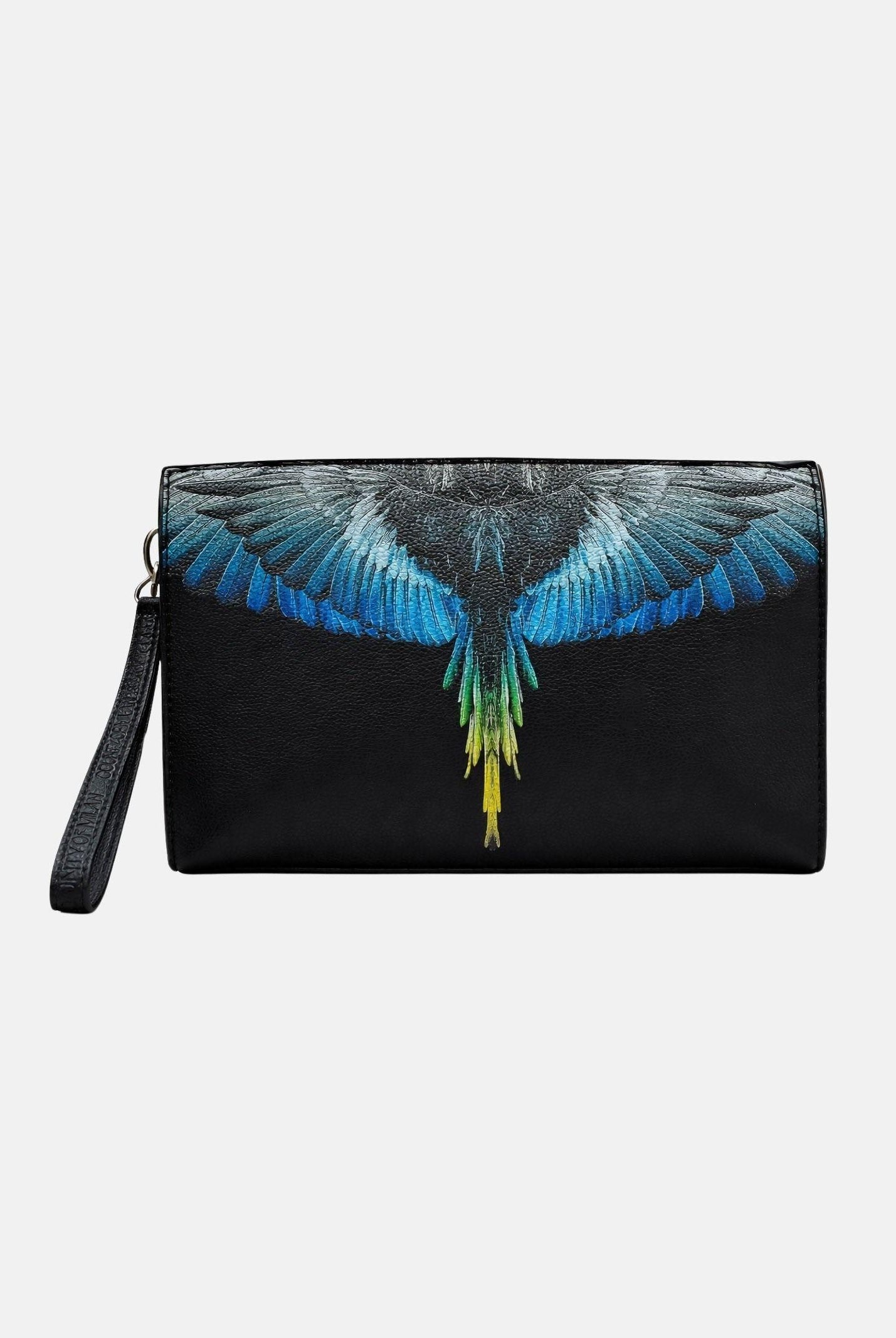 MARCELO BURLON COUNTY OF MILAN Pochette nera per uomo e donna con stampa ali COMAS2603480895 . MARCELO BURLON COUNTY OF MILAN