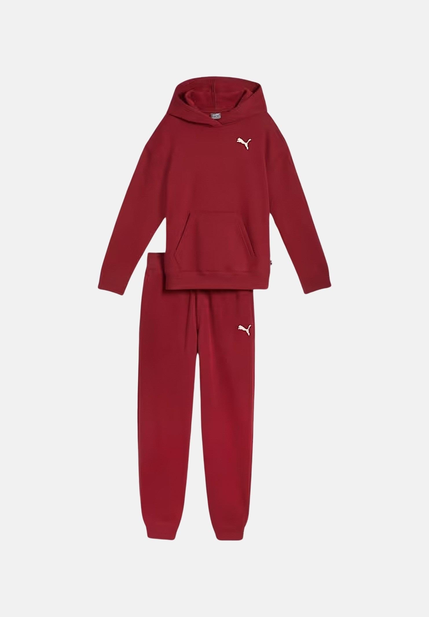 Tuta Loungewear rossa per bambina 683320 13 PUMA