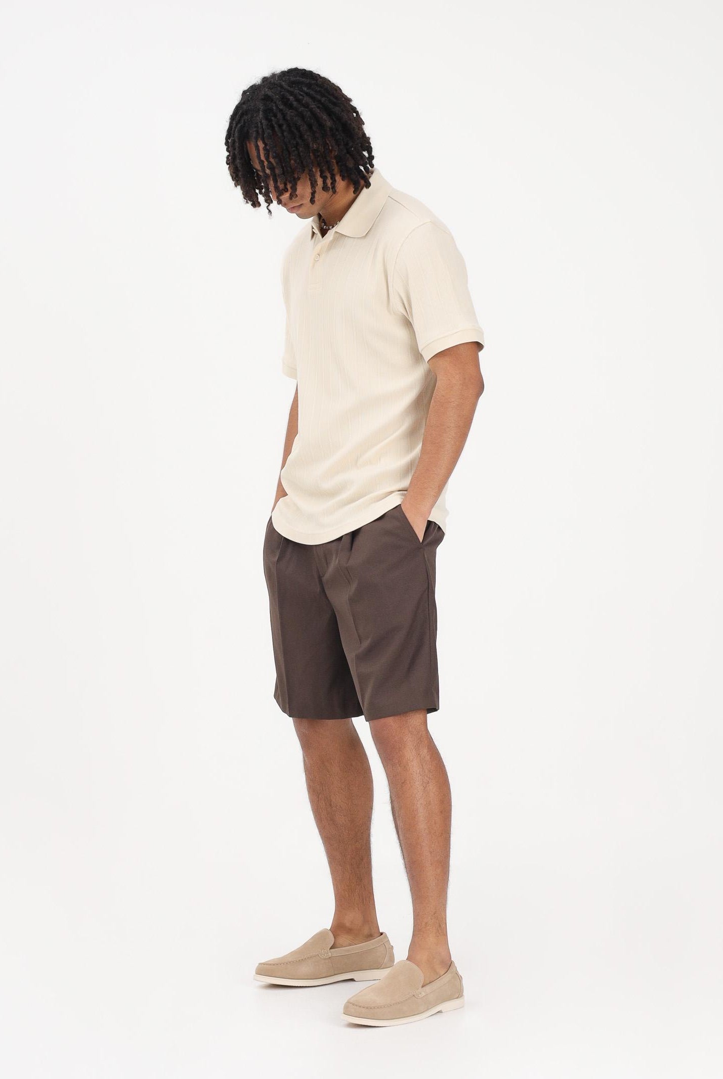 SELECTED HOMME Shorts marrone da uomo 16100158 DE SELECTED HOMME