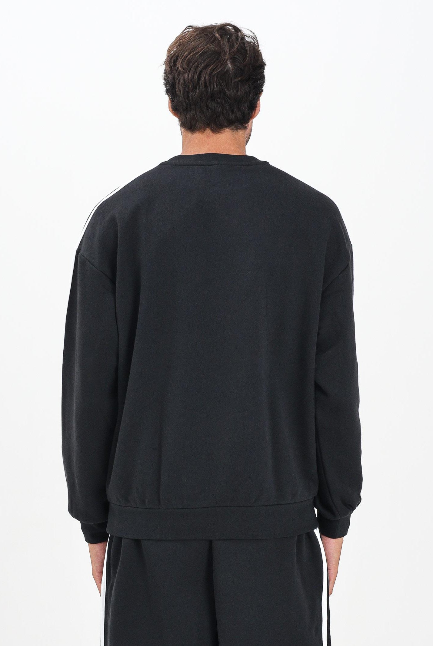 ADIDAS ORIGINALS Felpa girocollo Adicolor Oversized Crew nera da uomo IZ1829 ADIDAS ORIGINALS