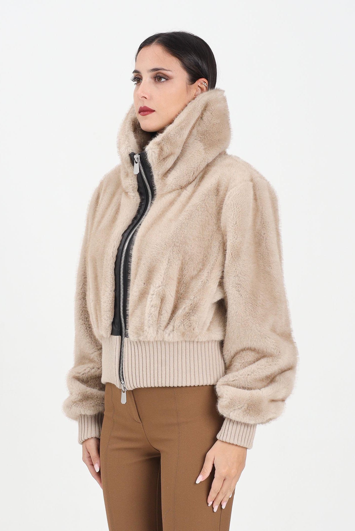 PINKO Pelliccia corta beige da donna 105399A2PI C60 PINKO