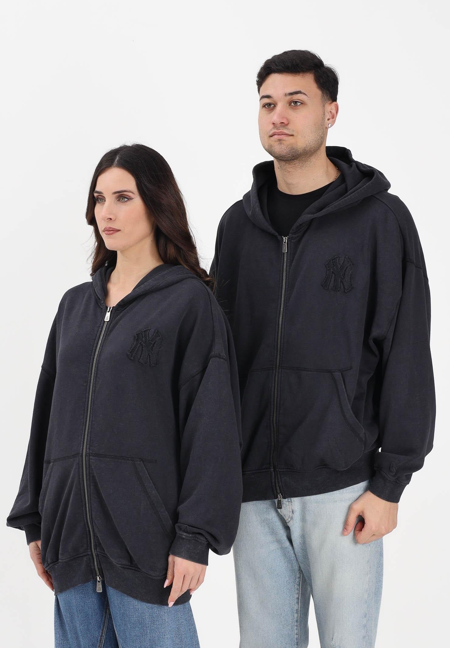 NEW ERA Felpa con zip New York Yankees MLB nera per uomo e donna 60771646 . NEW ERA