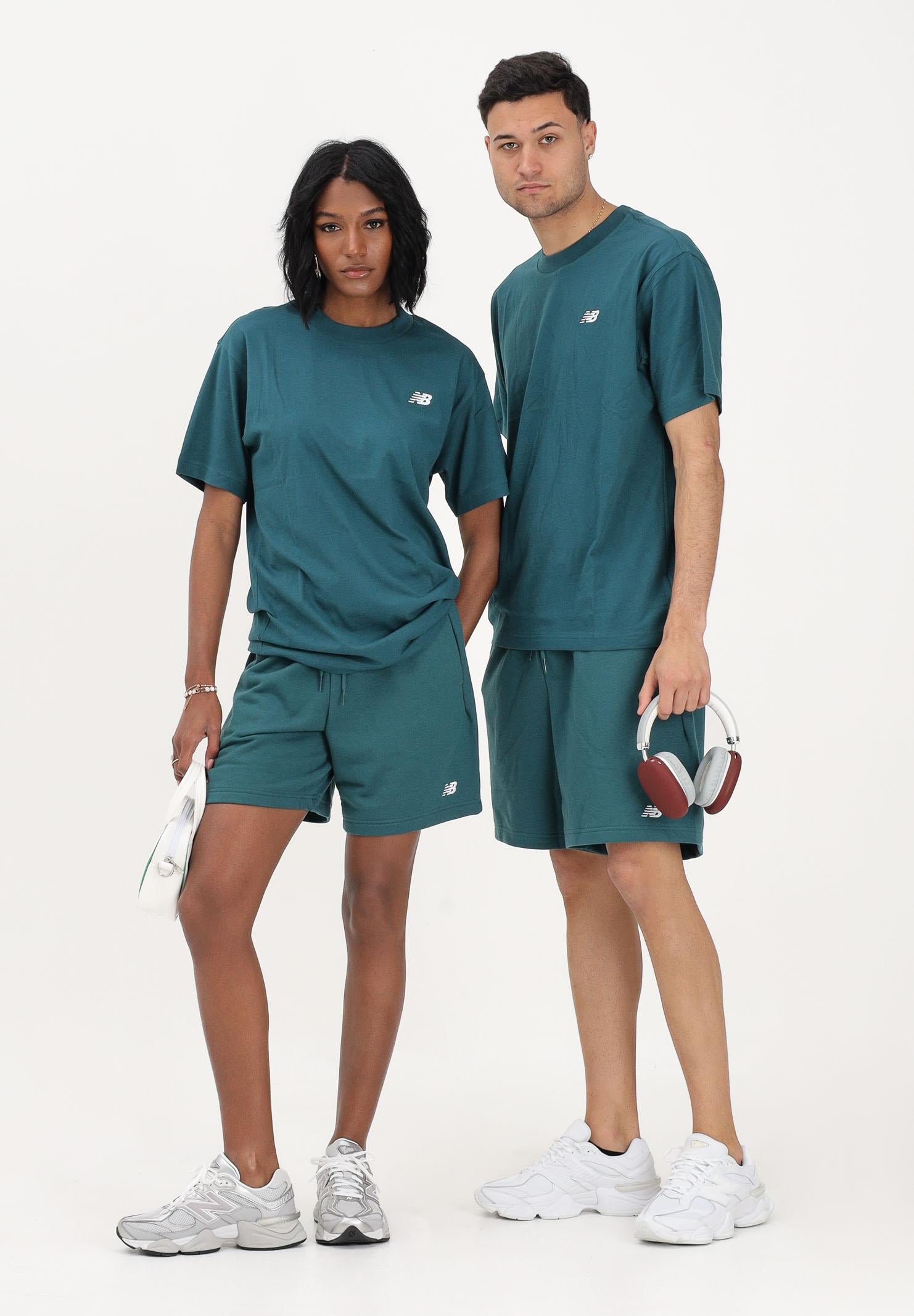 NEW BALANCE Shorts sportivo ESSENTIALS petrolio per uomo e donna MS41520AAV . NEW BALANCE